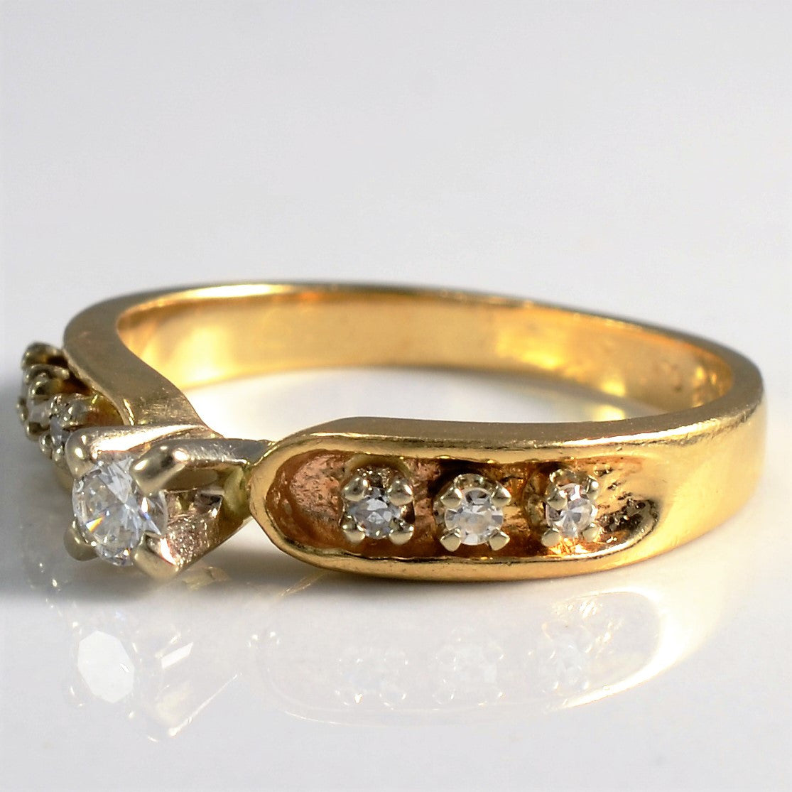 High Set Diamond Promise Ring | 0.16ctw | SZ 5.5 |