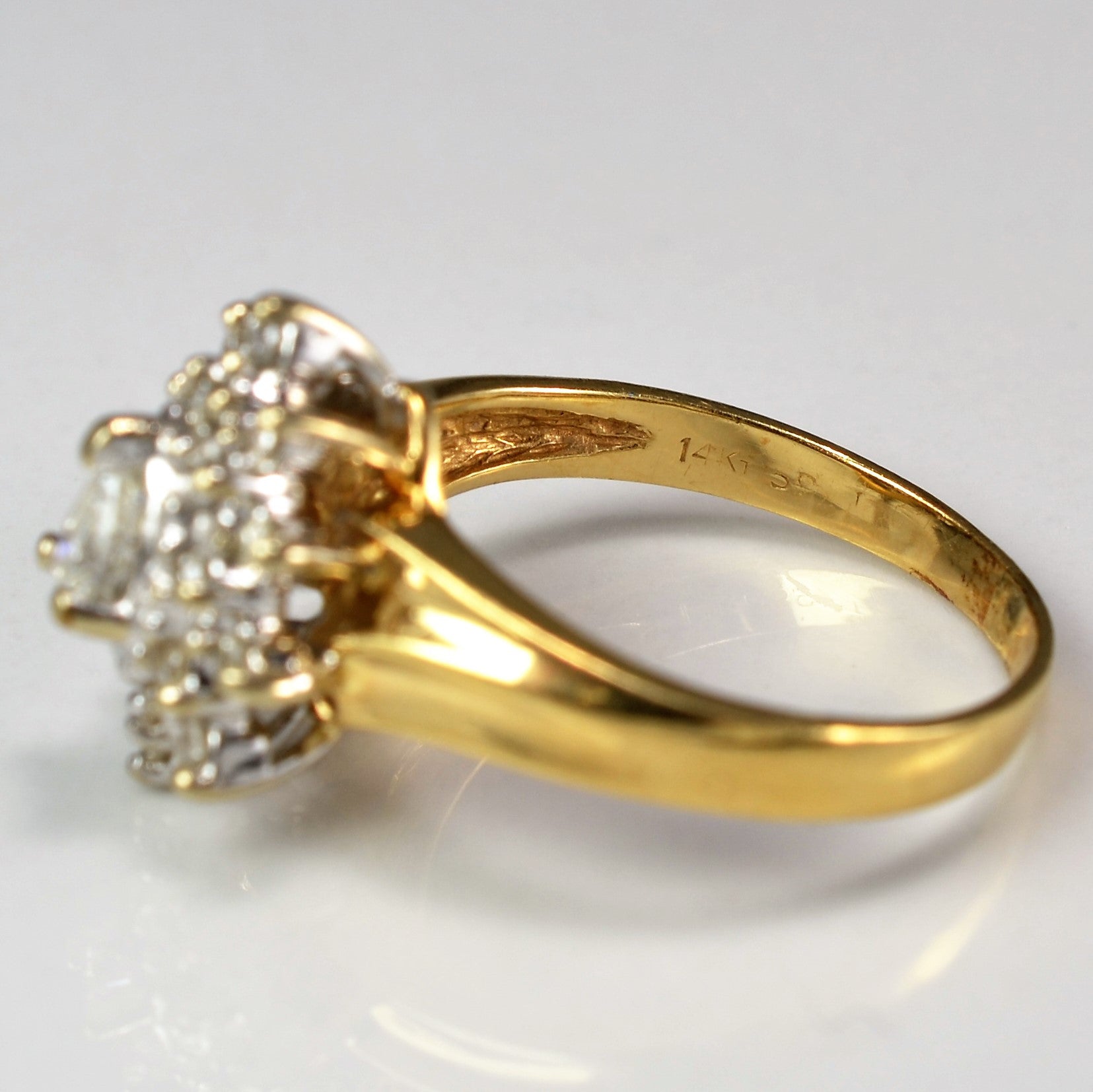 Pear Cut Diamond Cocktail Ring | 0.40 ctw, SZ 5.25 |