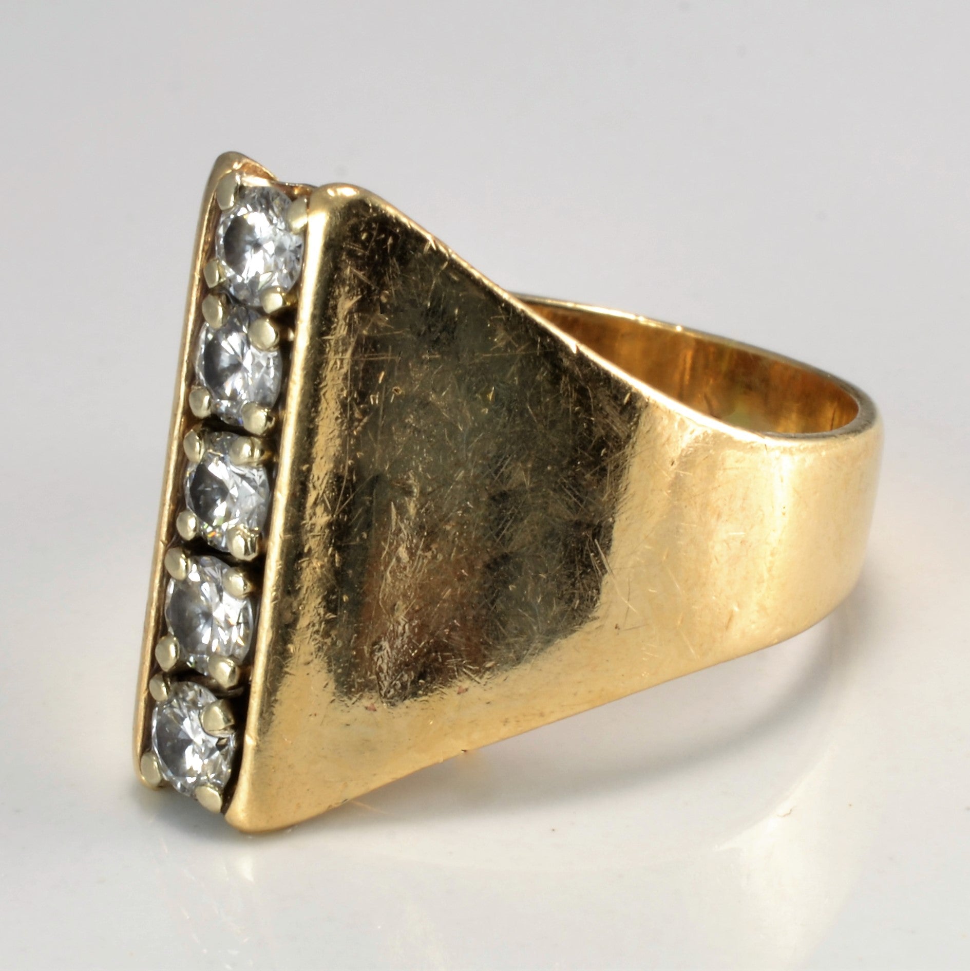 Five Stone Diamond Heavy Ring | 0.70 ctw, SZ 8.5 |