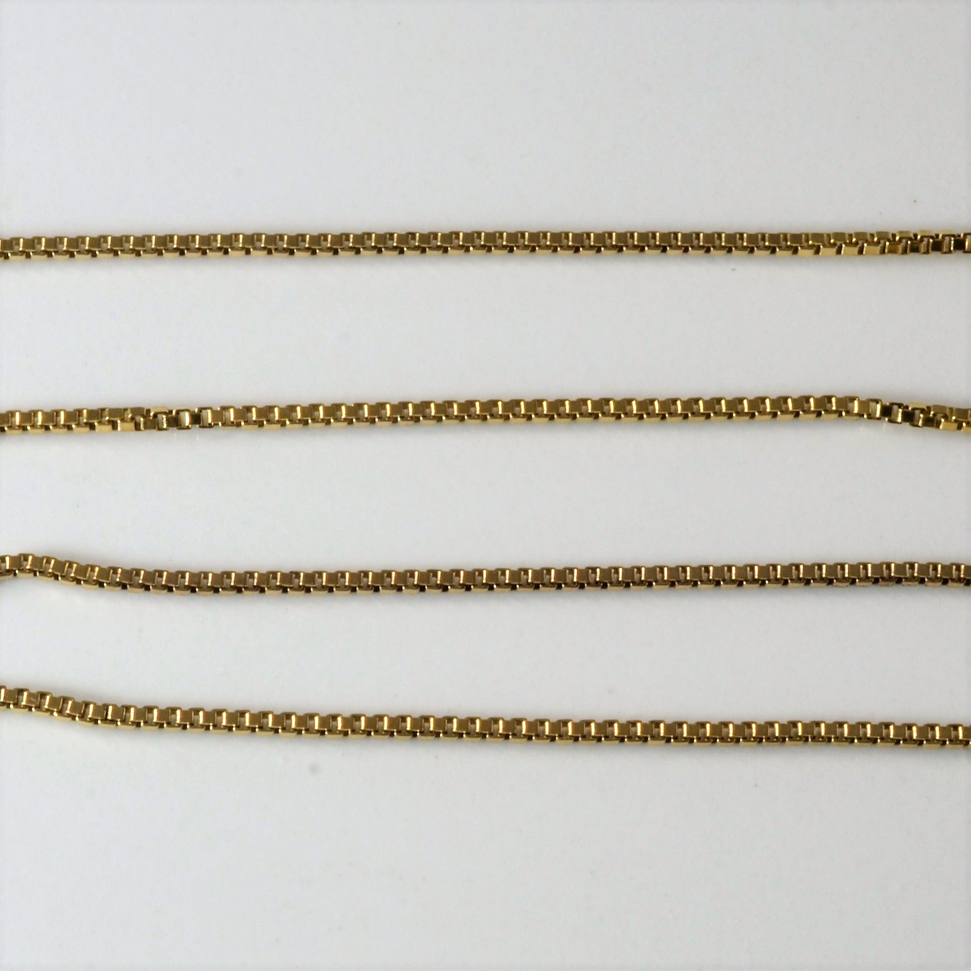 10k Yellow Gold Box Chain | 14"|