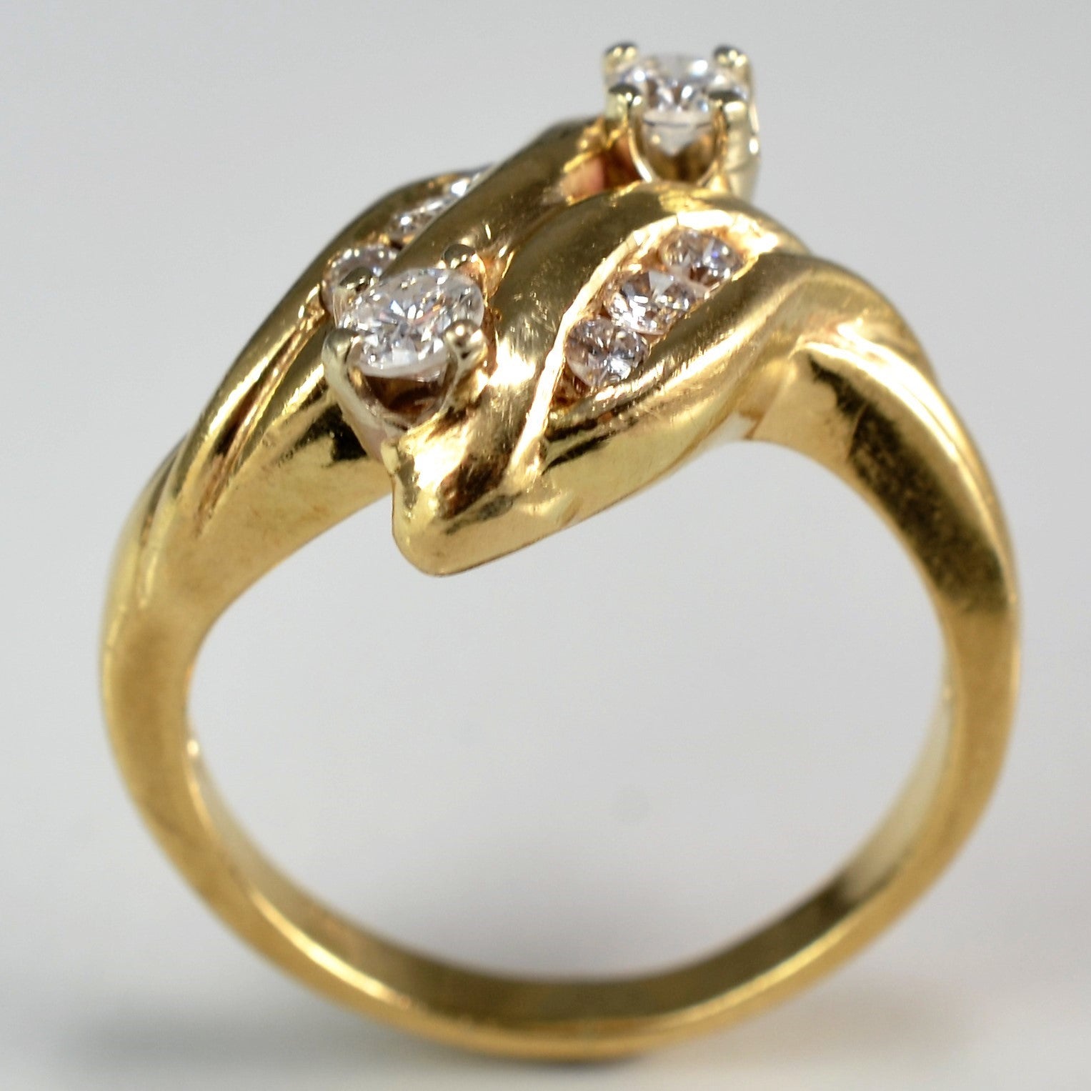 Unique Bypass Diamond Ring | 0.40 ctw, SZ 6.75 |