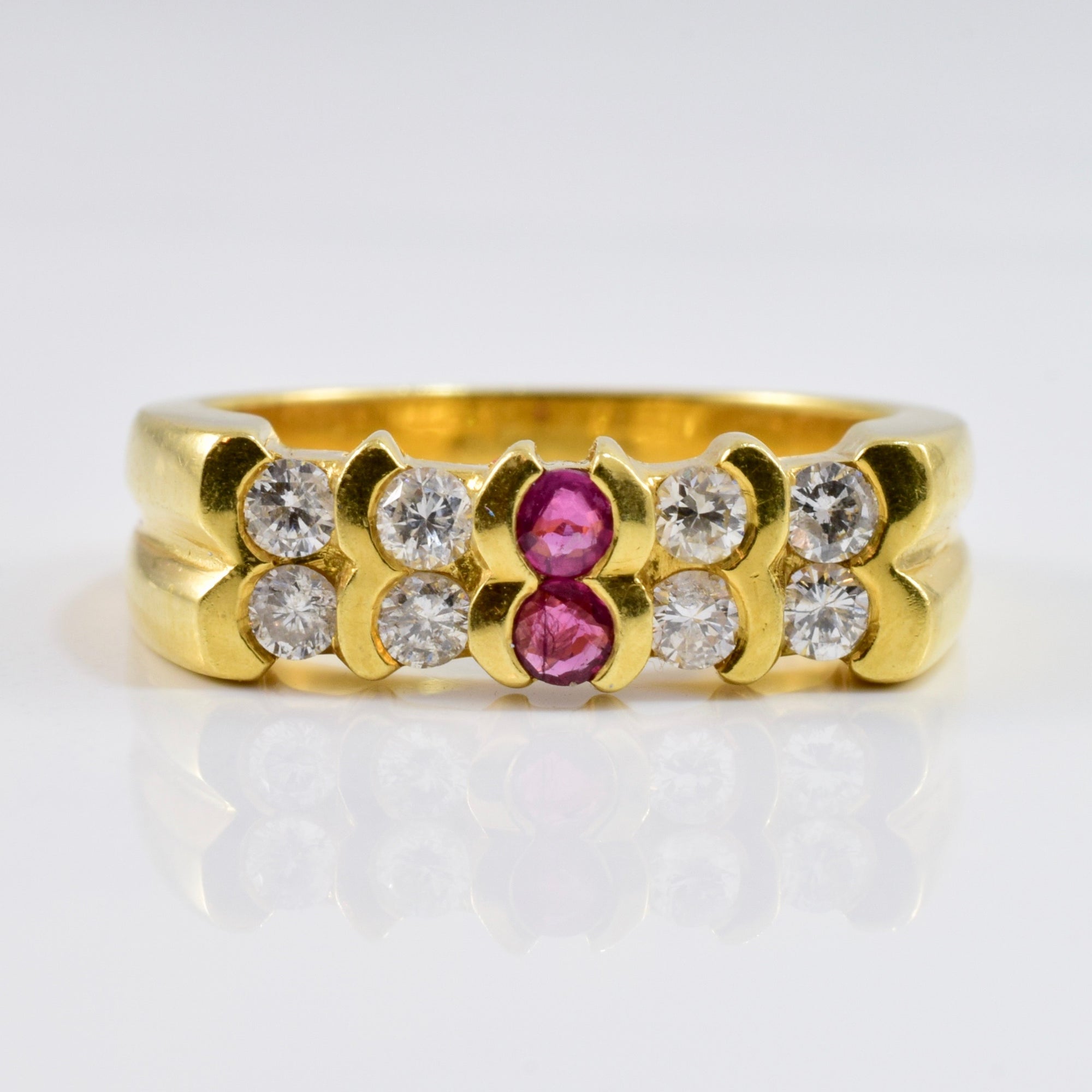 Sapphire and Ruby Ring | 0.24 ctw SZ 5.25 |
