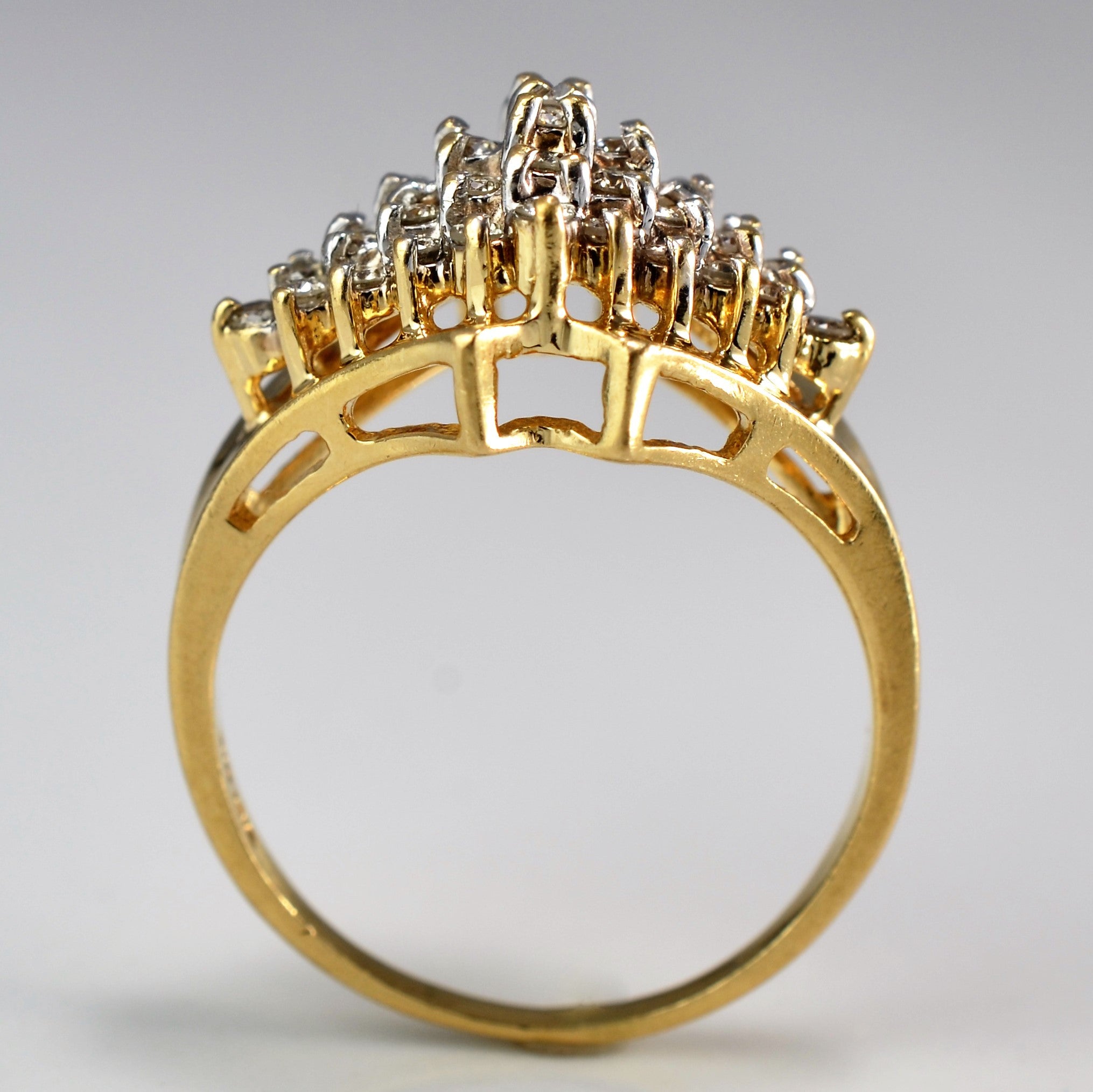 High Set Cluster Cocktail Ring | 0.50 ctw, SZ 6.25 |