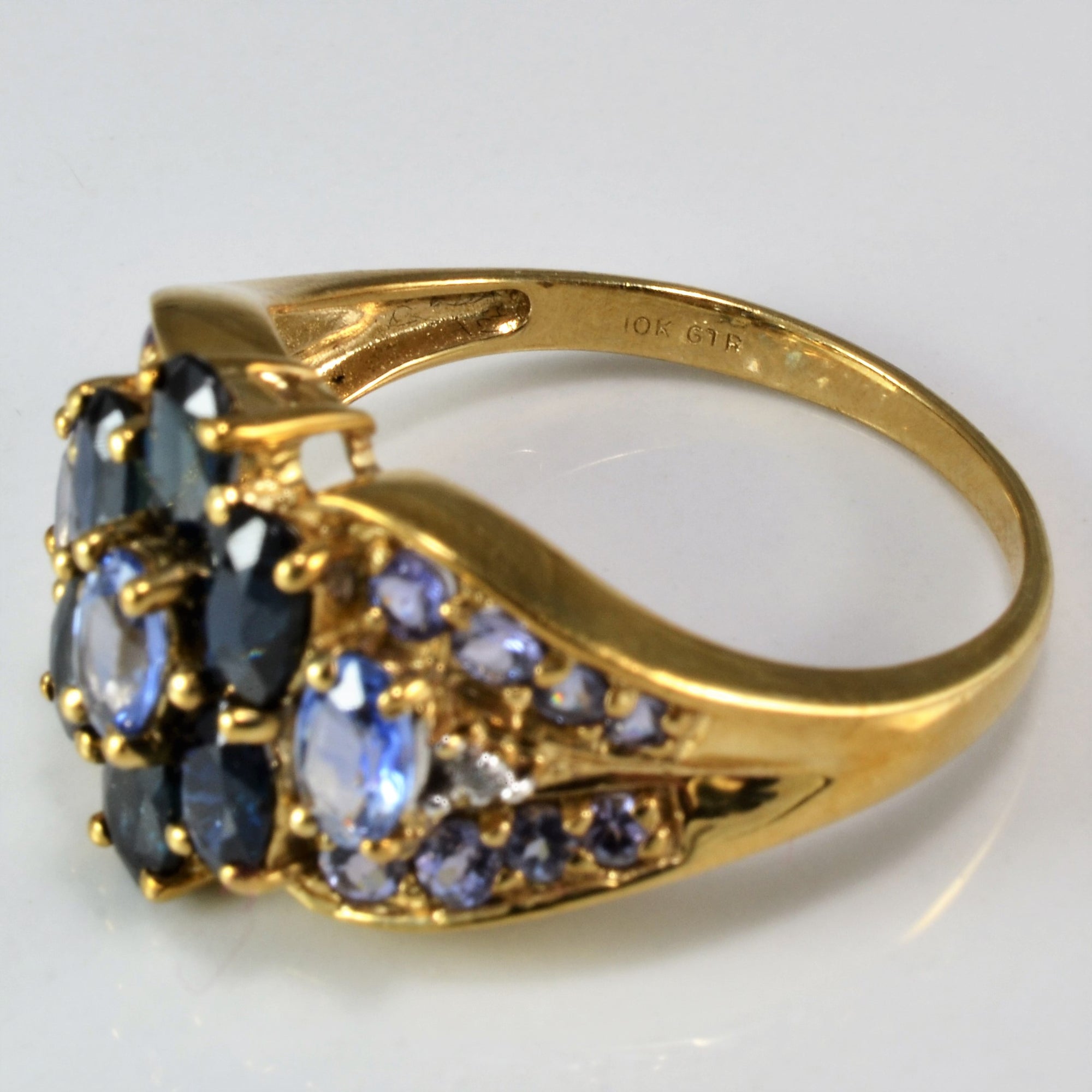 Stunning Sapphire & Tanzanite Ring | 3.00ctw, 0.50ctw, 0.02ctw | SZ 10 |