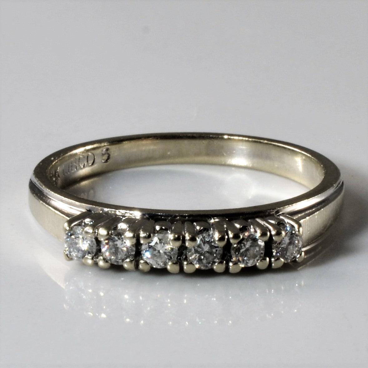 Six Stone Diamond Ring | 0.18ctw | SZ 5.75 |