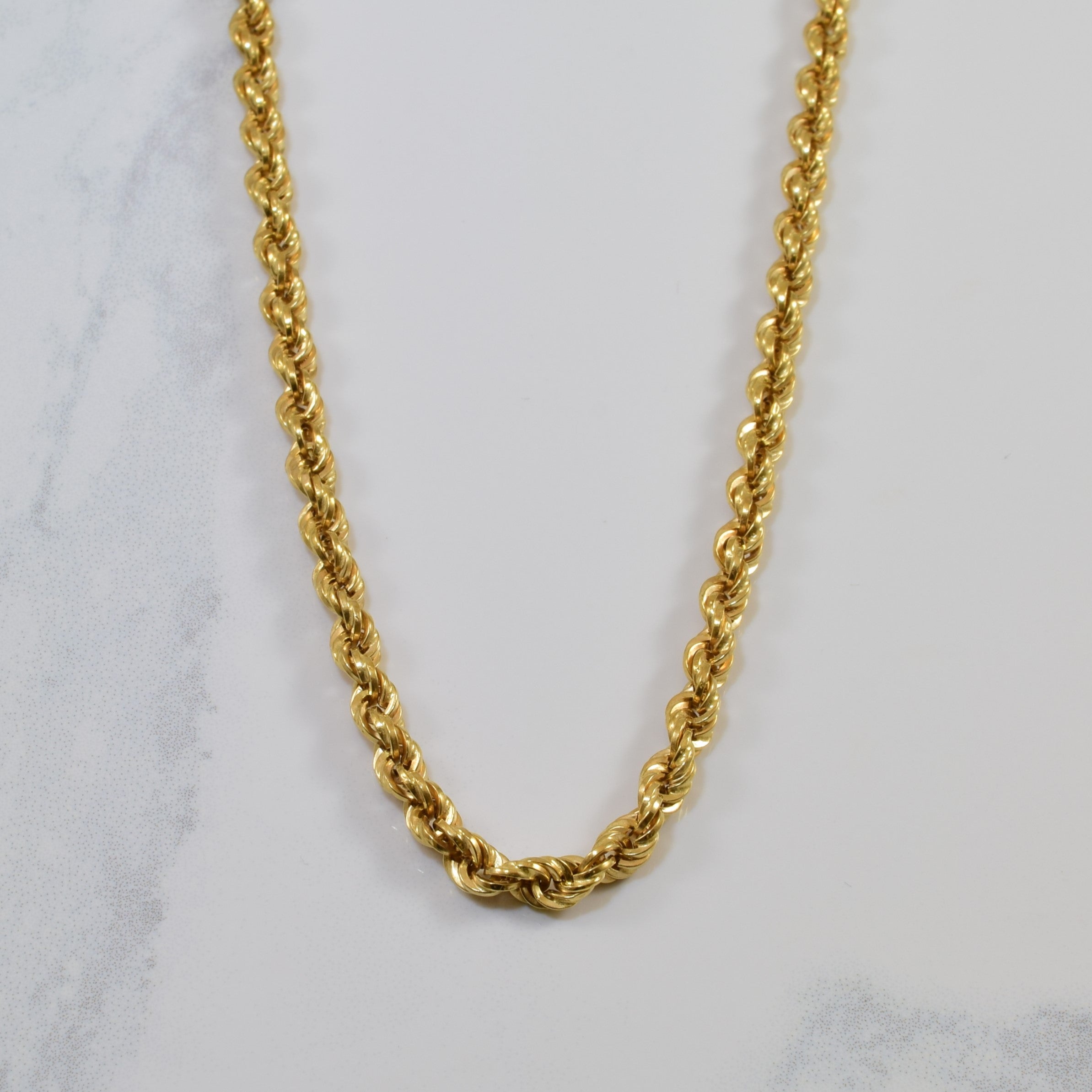 18k Yellow Gold Rope Chain | 28" |
