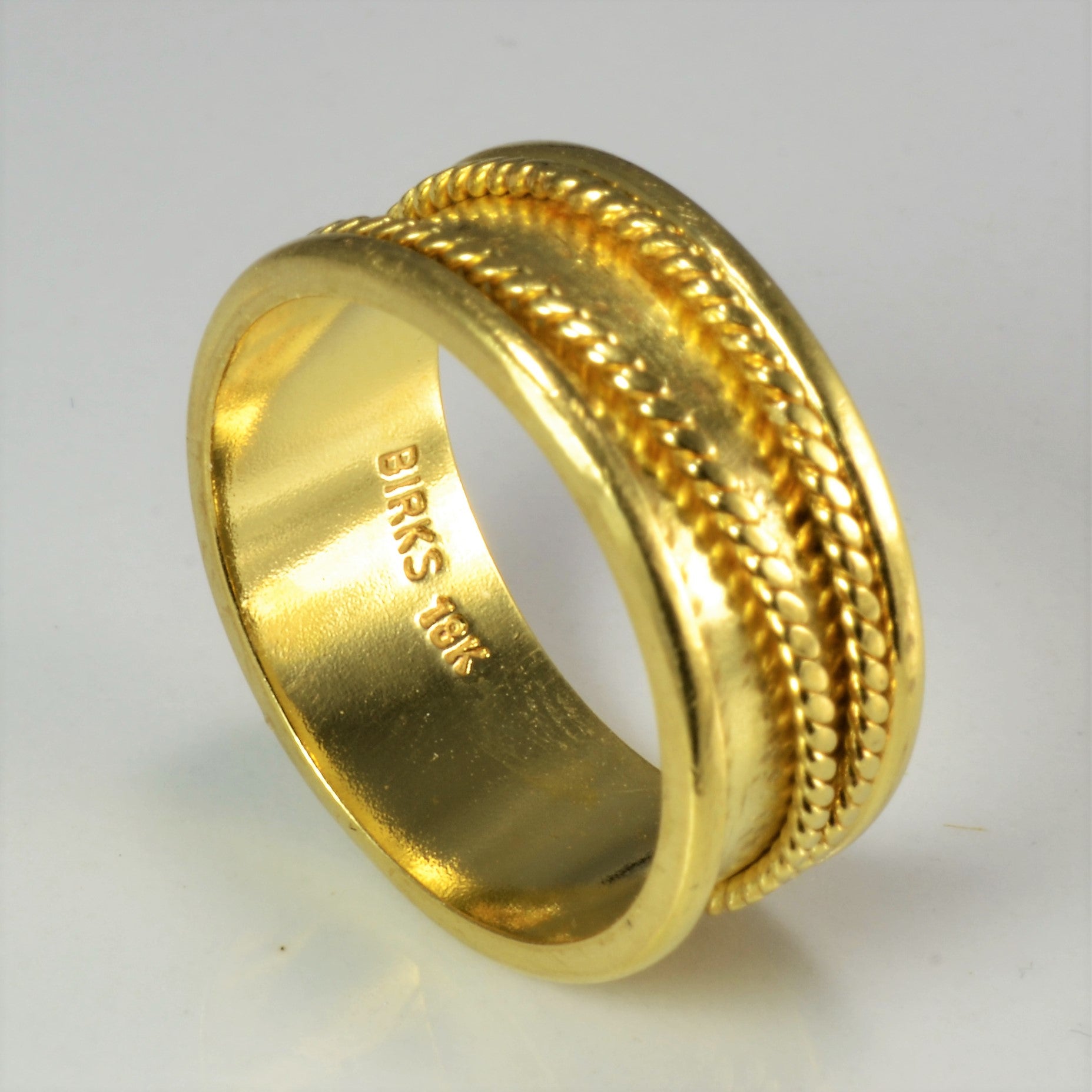 'Birks' Twisted Band Spinner Ring | SZ 5.5 |