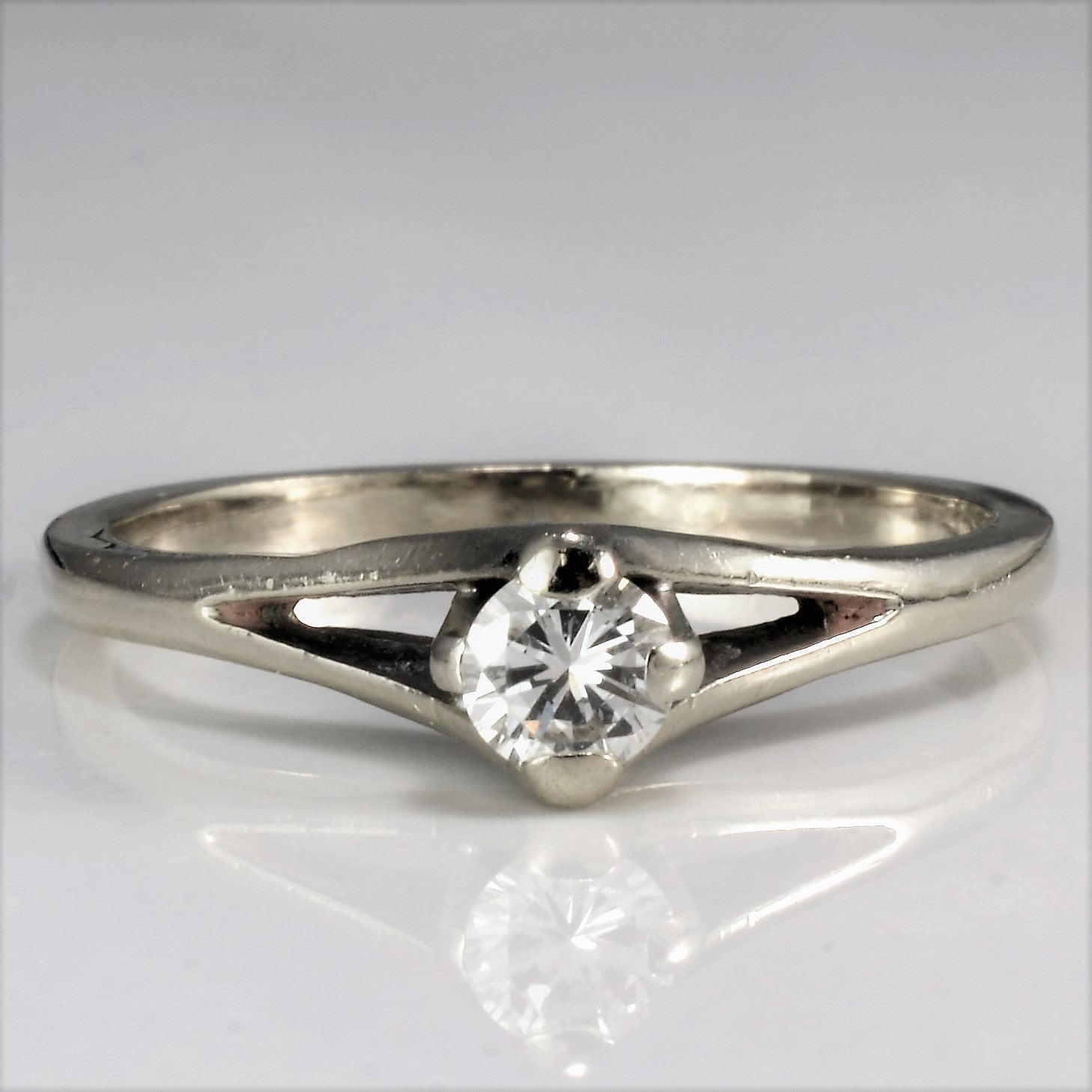 Split Shank Diamond Ring | 0.20ct SI1 G/H | SZ 7.25 |