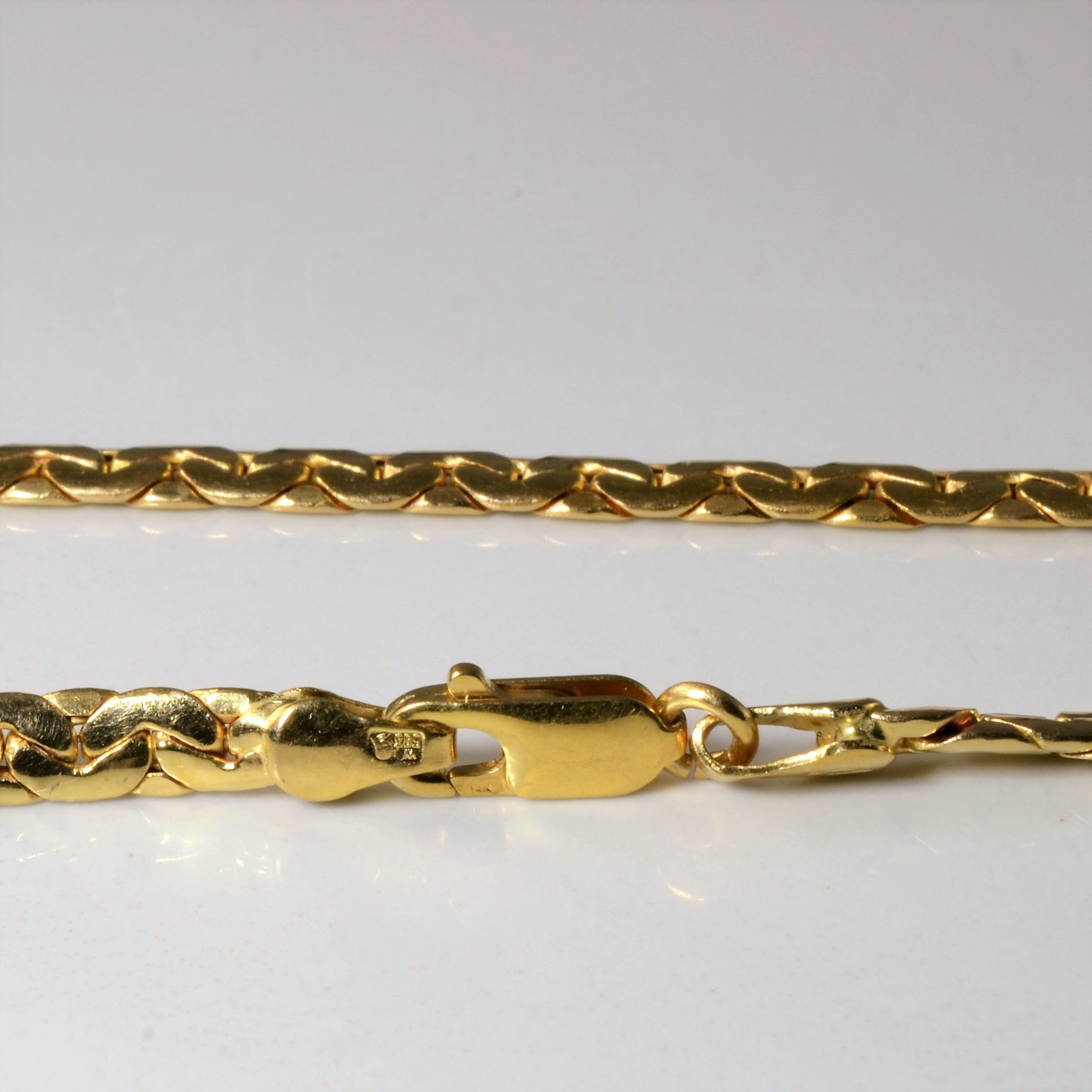 14k Yellow Gold C link Chain | 20" |