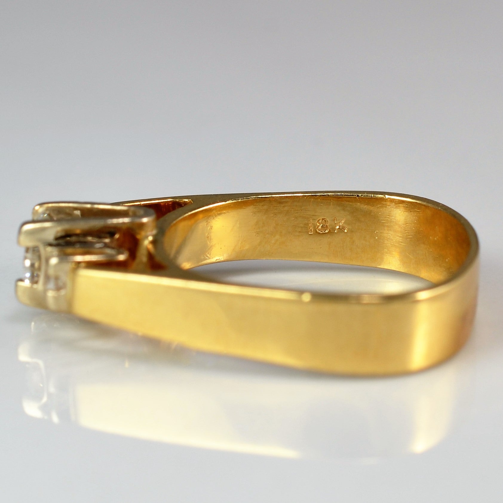 Vintage High Set Three Stone Engagement Ring | 0.33 ctw, SZ 4 |