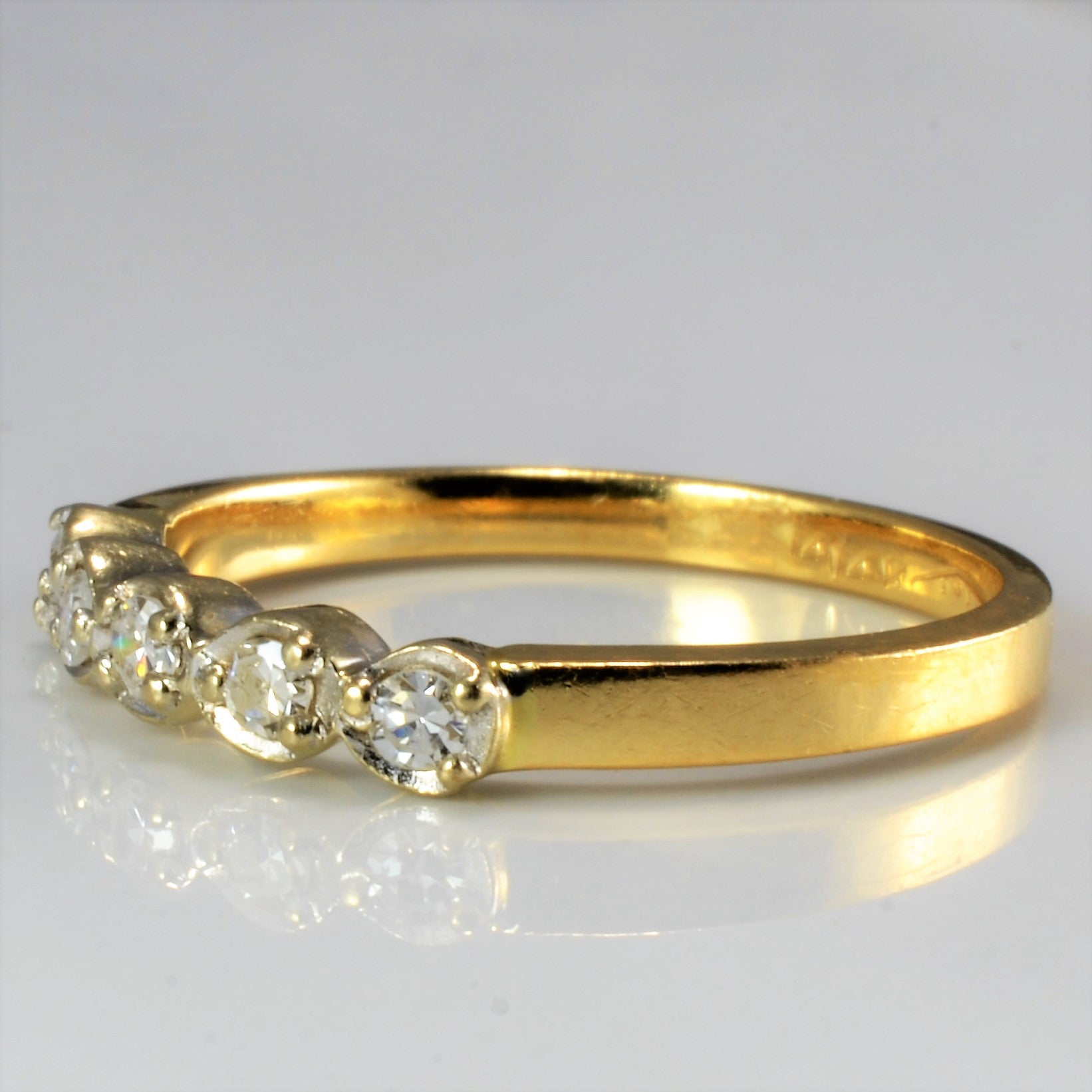 Five Stone Diamond Ring | 0.15 ctw, SZ 5.75 |