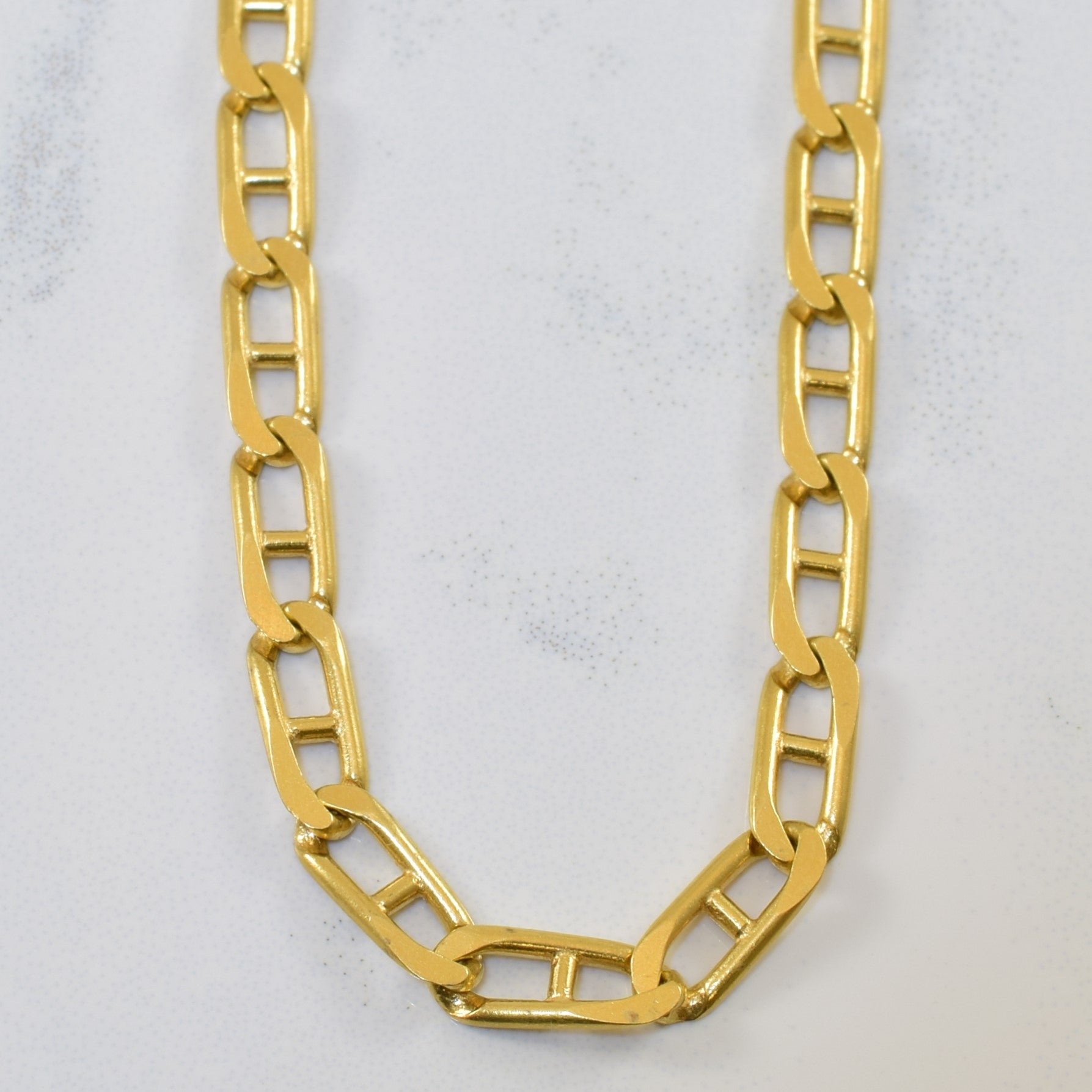 18k Yellow Gold Anchor Chain | 23.5" |