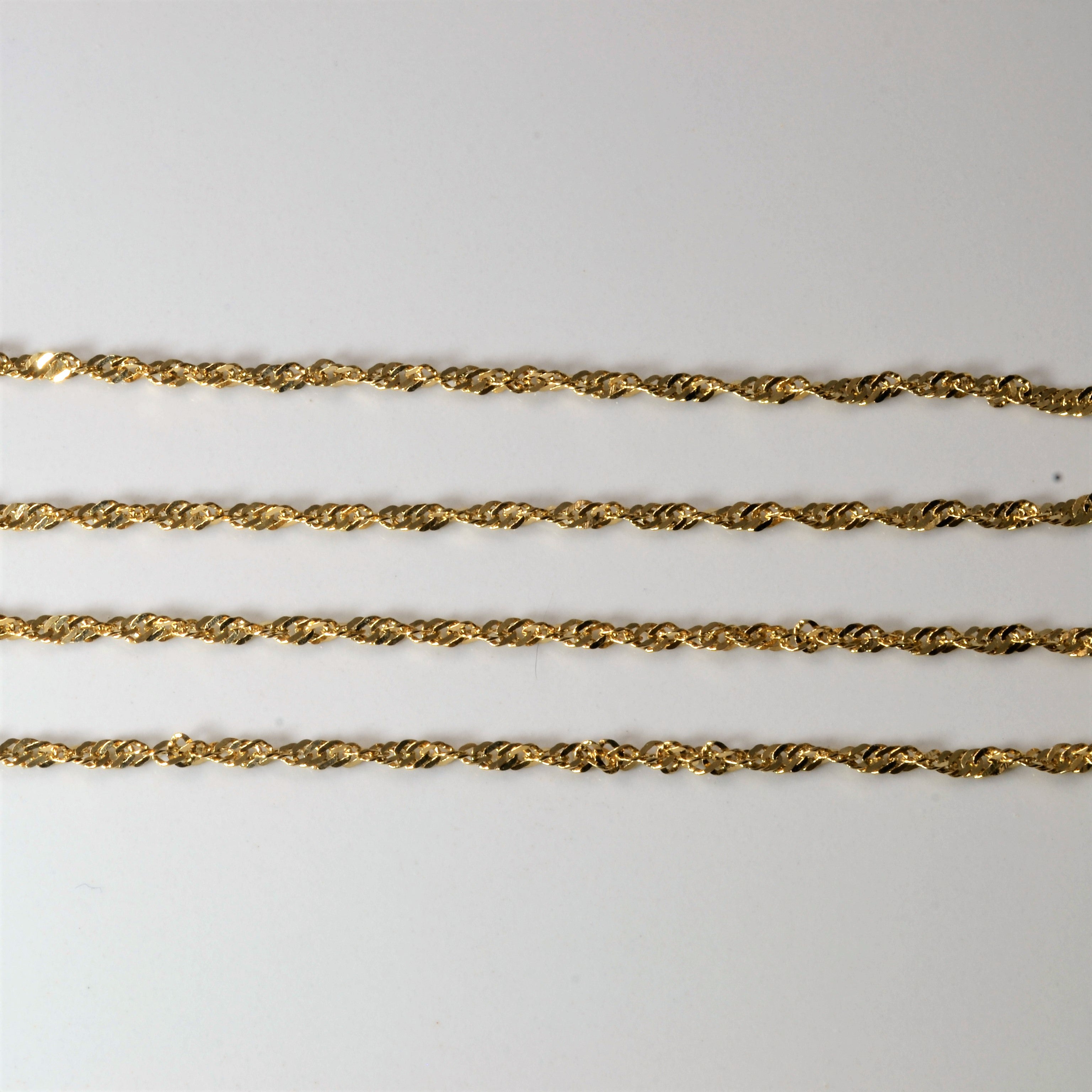 14k Yellow Gold Singapore Chain | 20" |