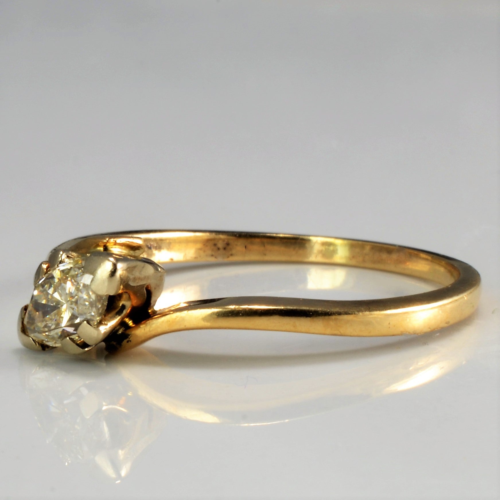 Bypass Solitaire Marquise Diamond Ring | 0.40 ctw, SZ 7.75 |