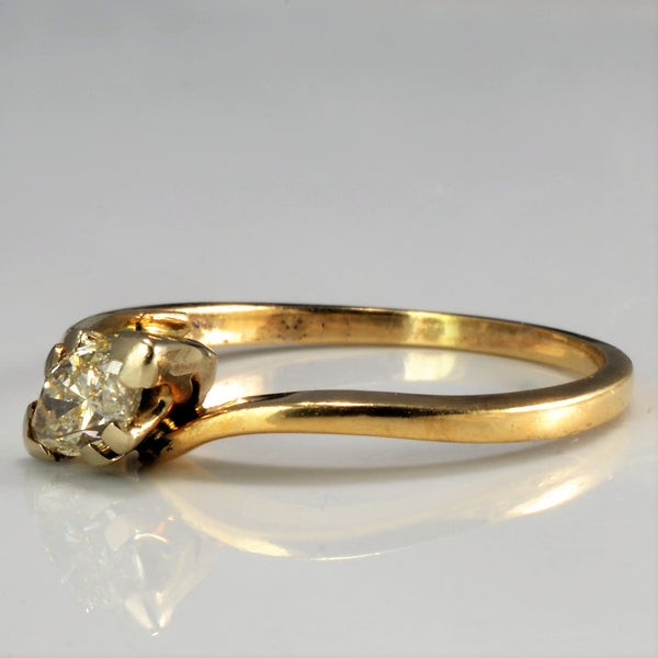 Bypass Solitaire Marquise Diamond Ring | 0.40 ctw, SZ 7.75 |