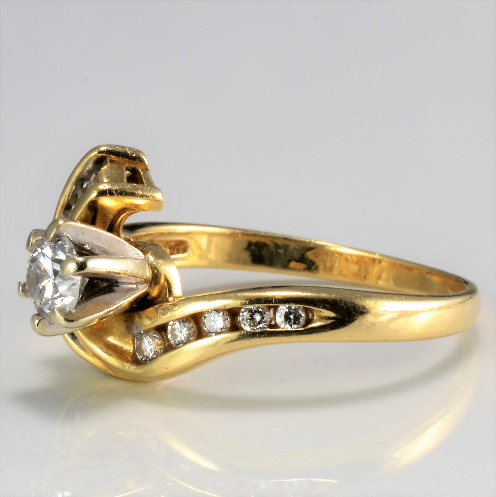 Bypass Channel Diamond Engagement Ring | 0.53 ctw, SZ 6.75 |