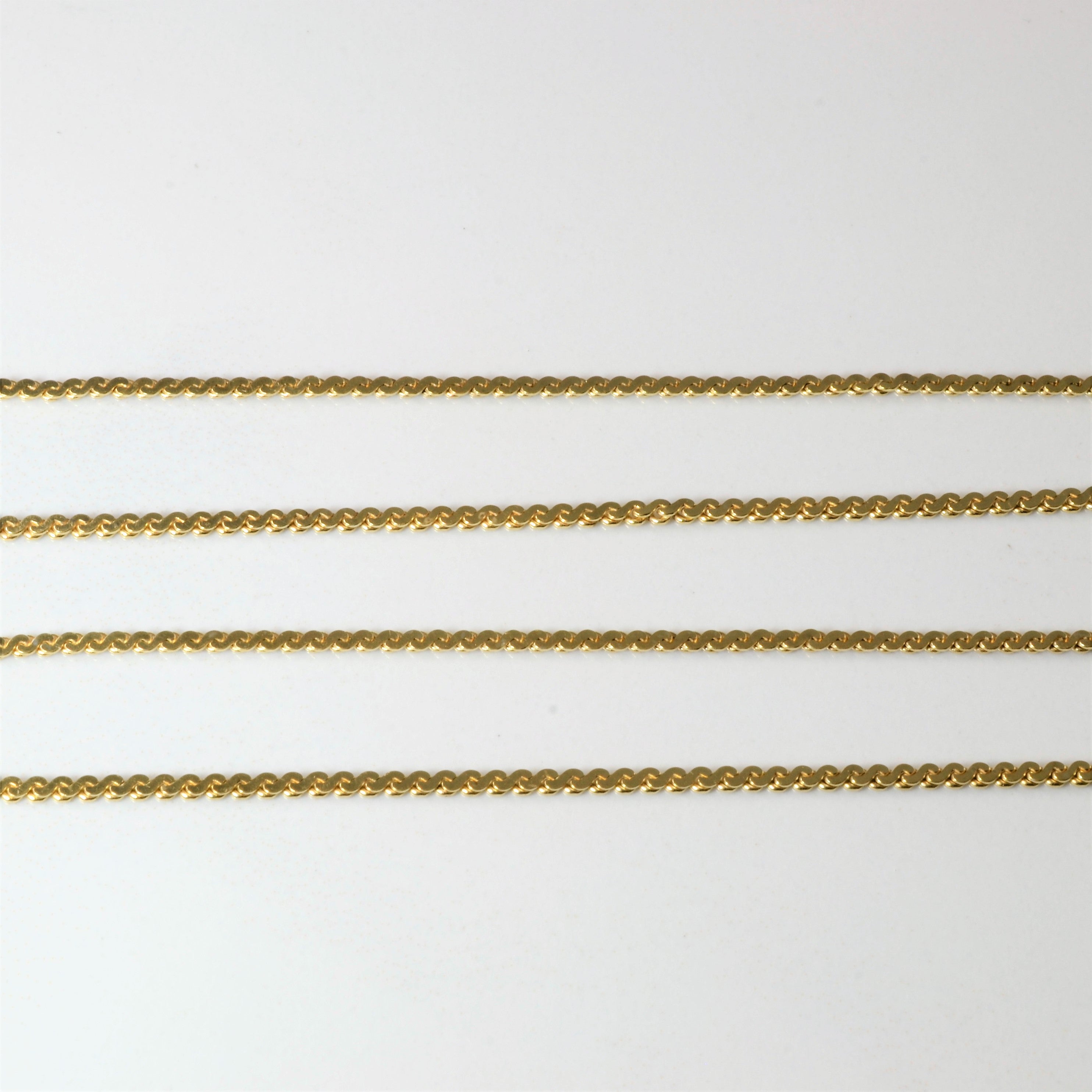 10k Yellow Gold Serpentine Chain | 30" |