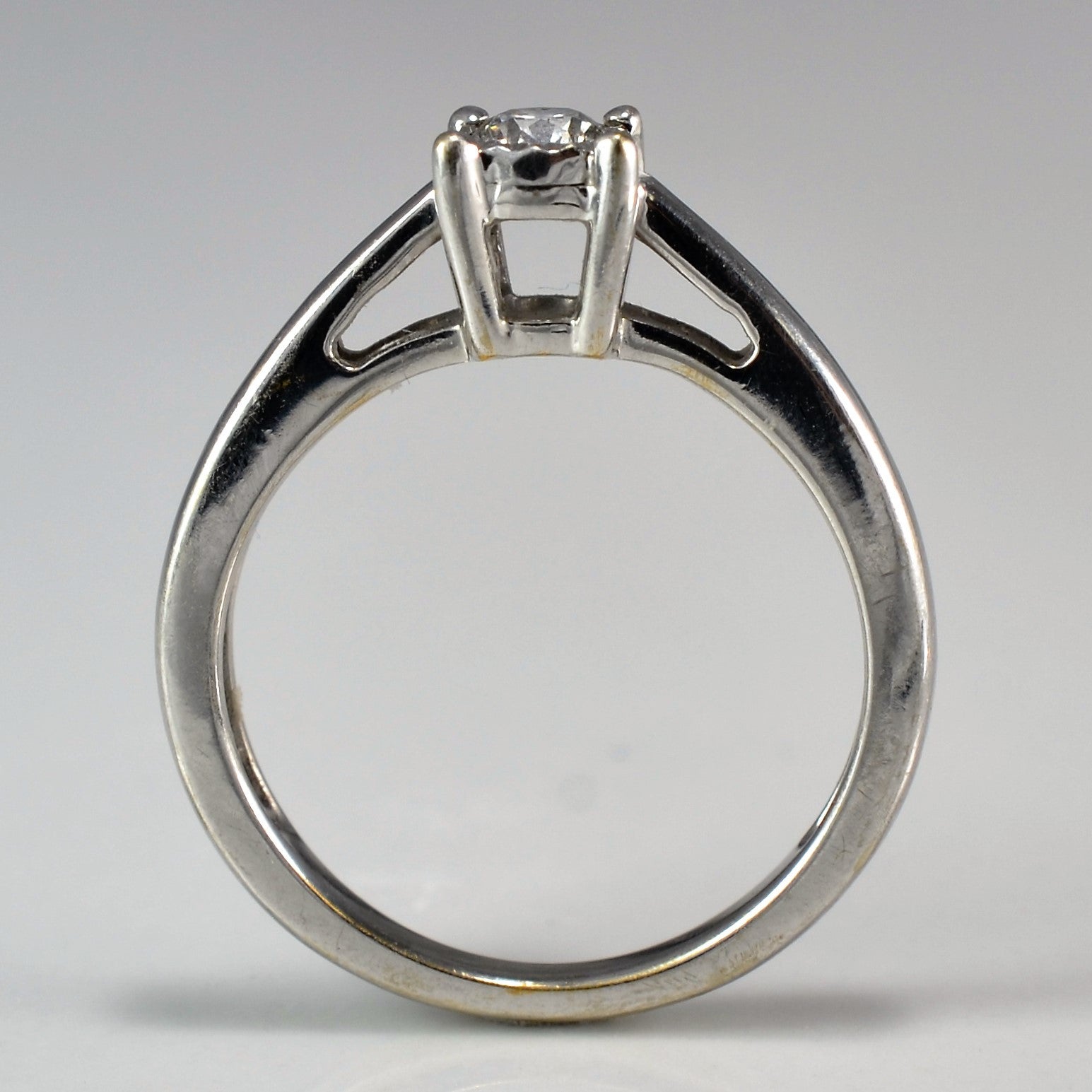 Illusion Bezel Set Solitaire Diamond Ring | 0.11 ct, SZ 4 |