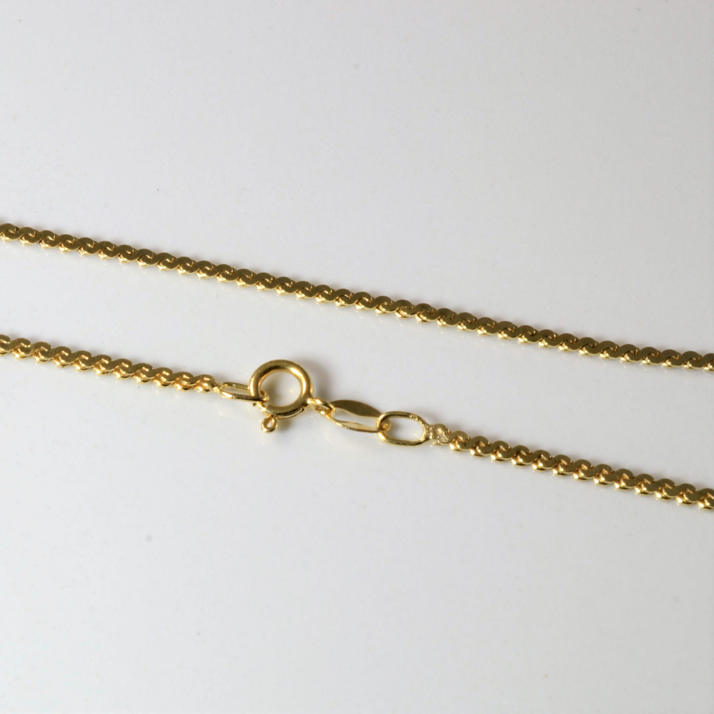 10k Yellow Gold Serpentine Chain | 30" |