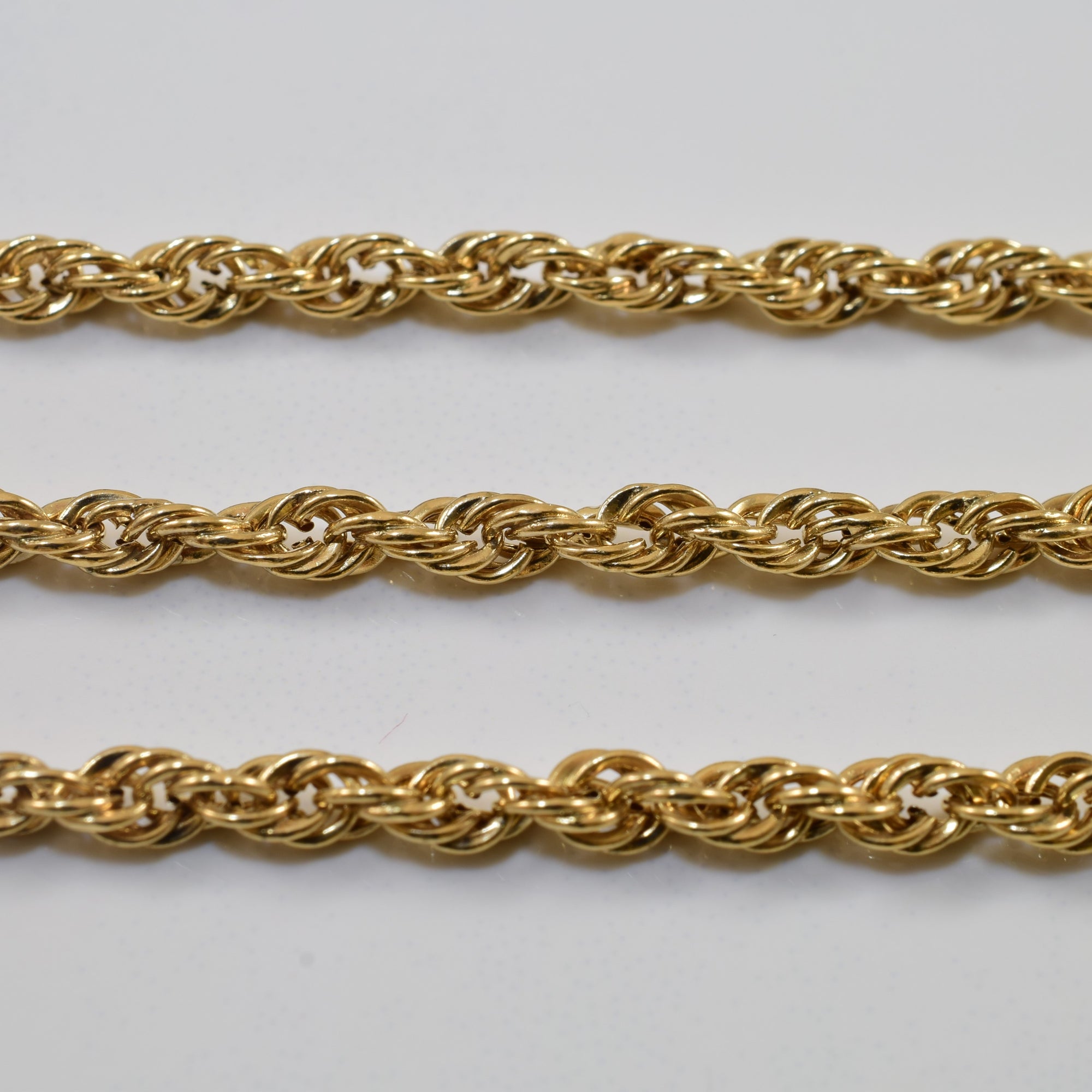 10k Yellow Gold Rope Chain | 28