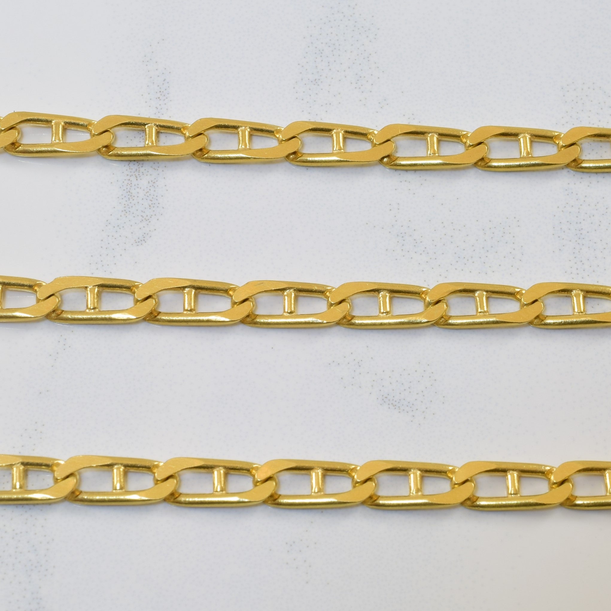 18k Yellow Gold Anchor Chain | 23.5" |