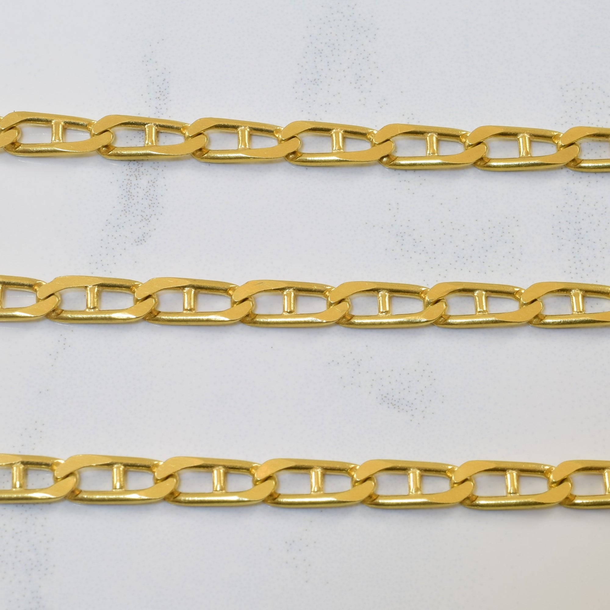 18k Yellow Gold Anchor Chain | 23.5