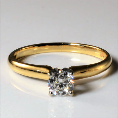 High Set Solitaire Diamond Ring | 0.35ct | SZ 6 |
