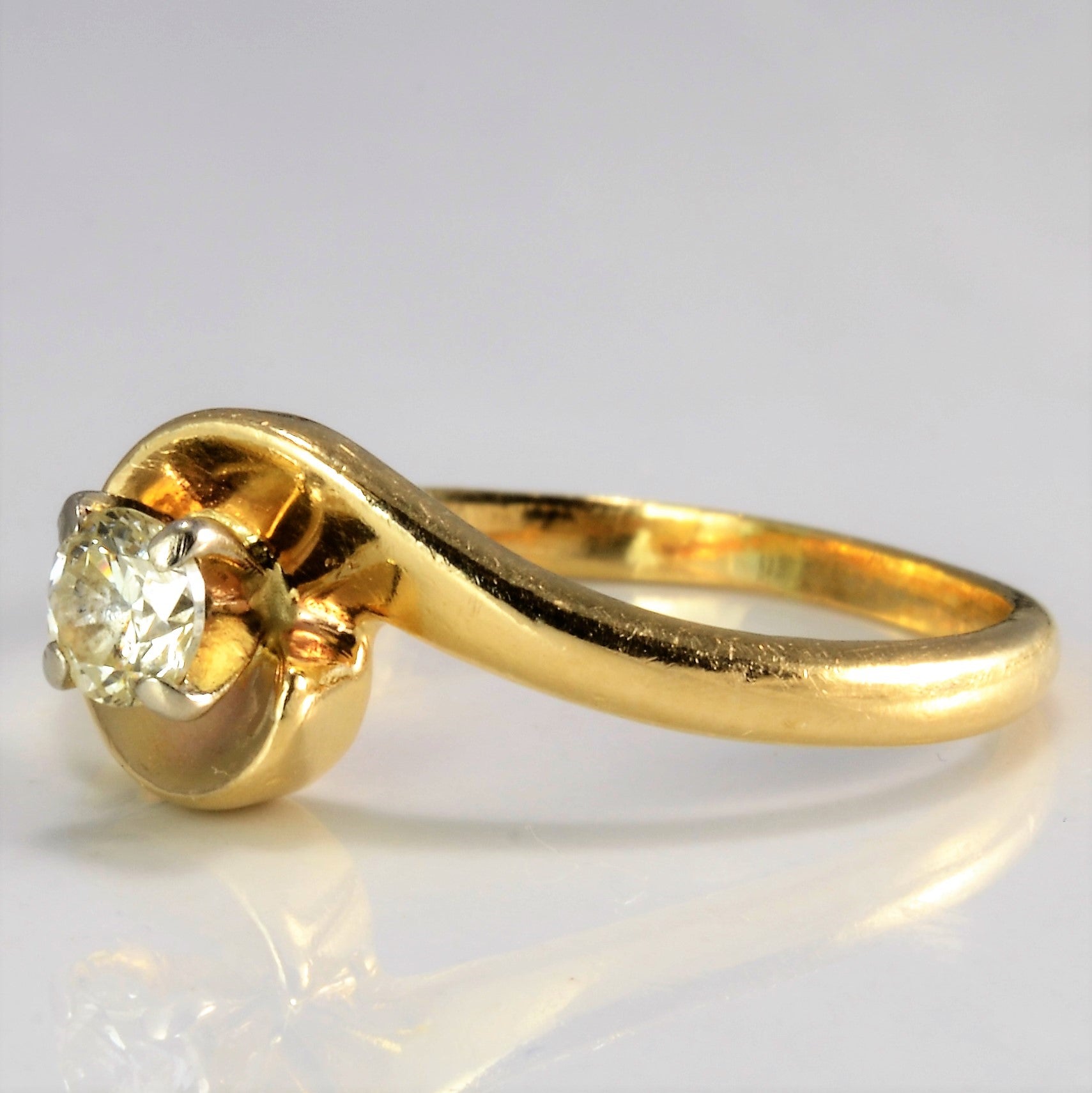 Solitaire Diamond Engagement Ring | 0.20 ct, SZ 6.5 |