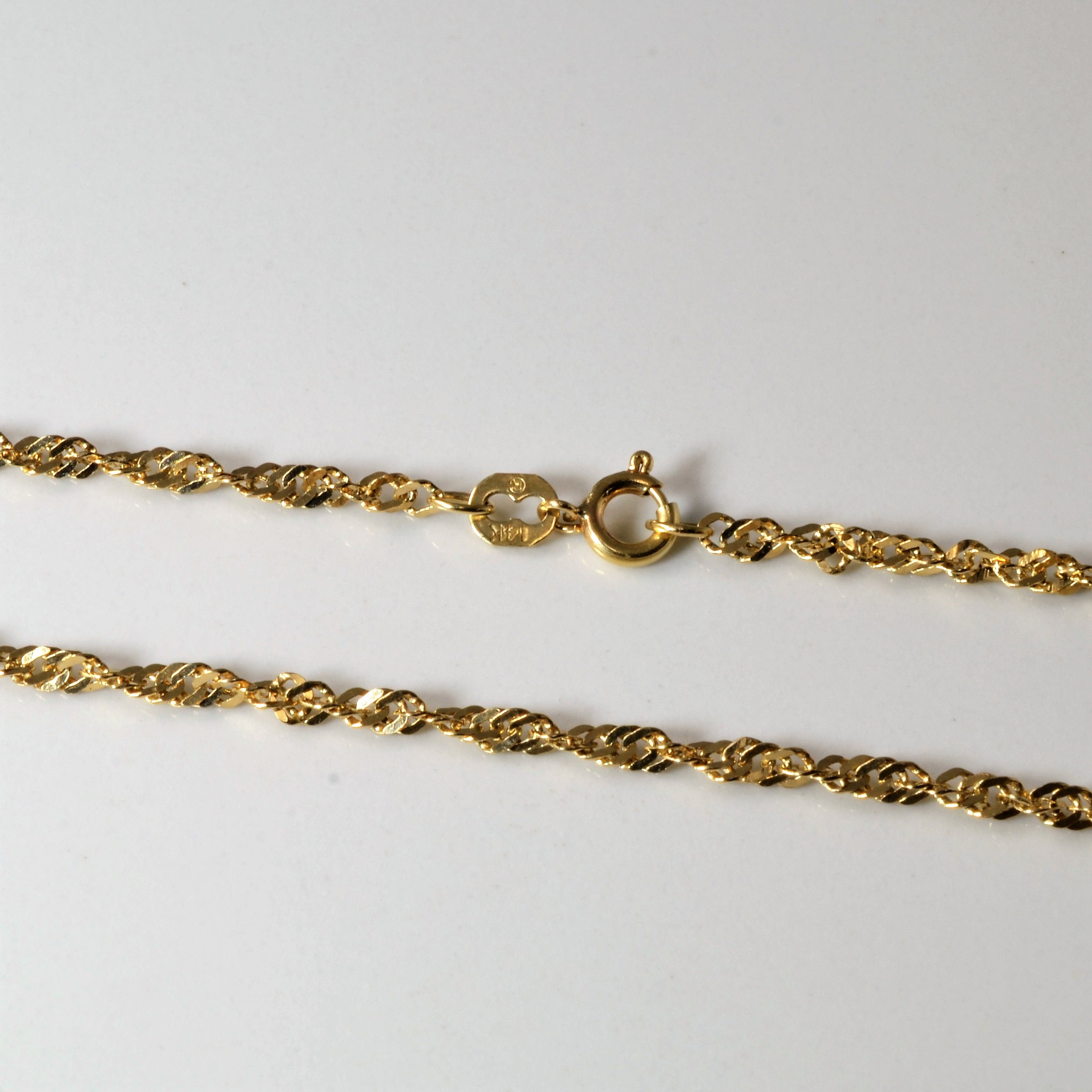 14k Yellow Gold Singapore Chain | 20" |