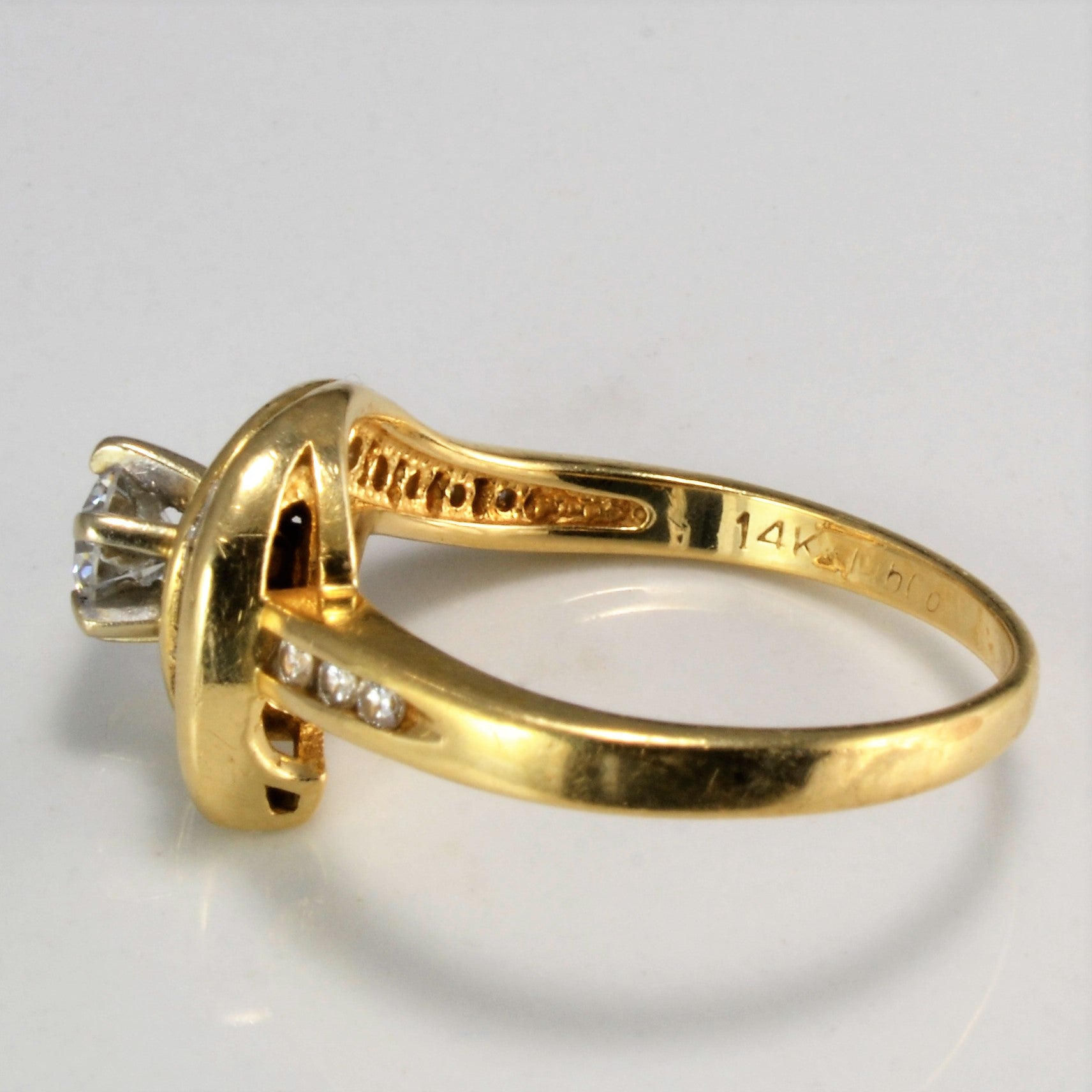 Bypass Channel Diamond Engagement Ring | 0.53 ctw, SZ 6.75 |