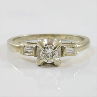 Courtship' Early 1930s Three Stone Engagement Ring | 0.25ctw | SZ 6.25 |