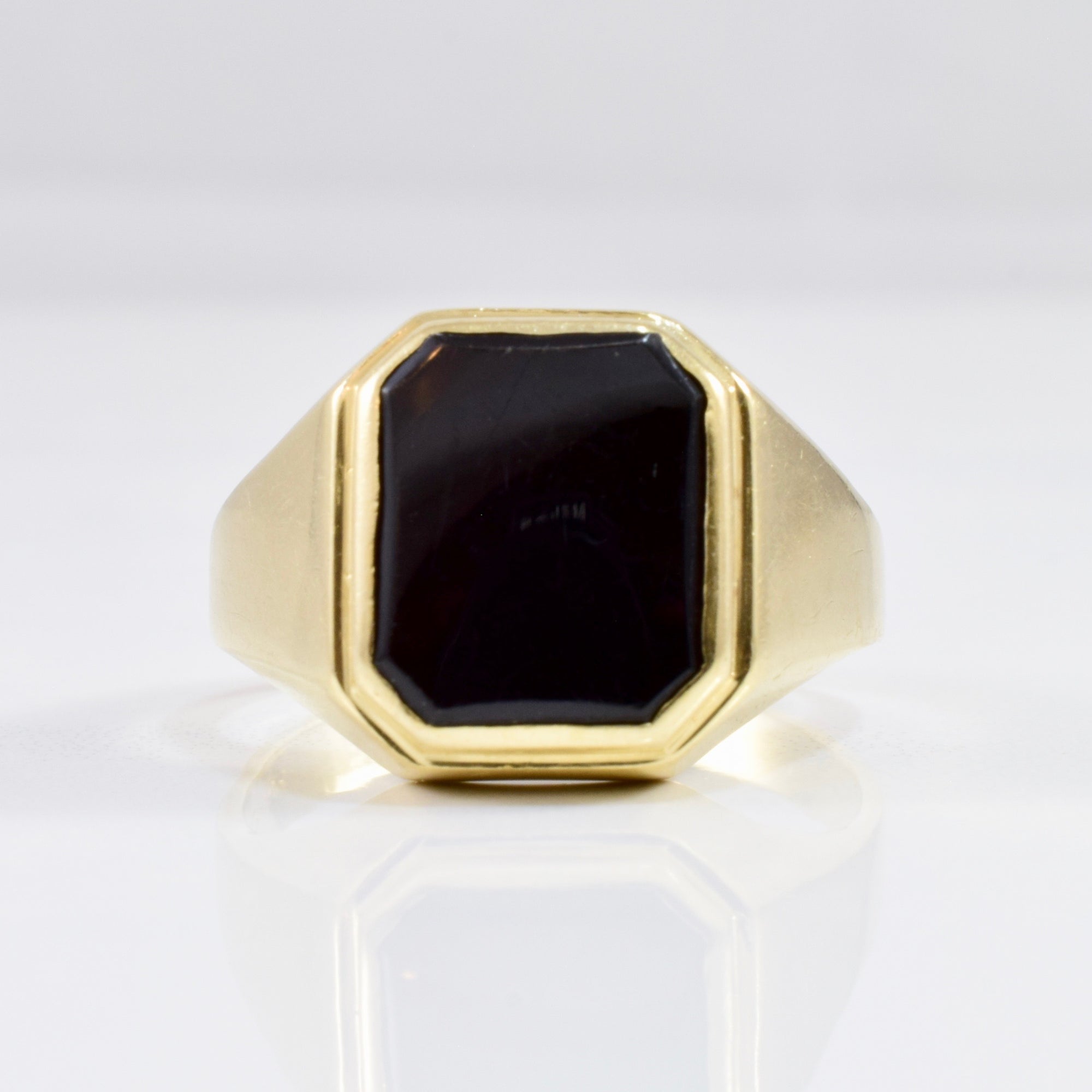 Bezel Set Black Onyx Ring | SZ 11.5 |