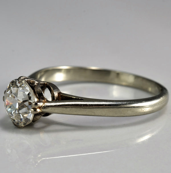 Early Retro Era Solitaire Engagement Ring | 0.95 ct, SZ 7.5 |