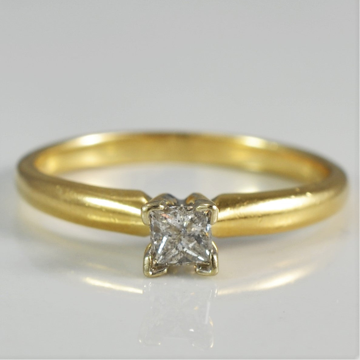 Petite Princess Diamond Solitaire Ring | 0.25ct | SZ 7.25 |