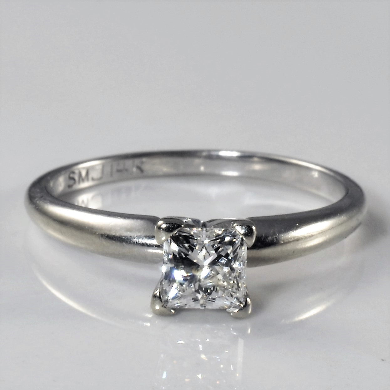 Solitaire Princess Diamond Engagement Ring | 0.48ct | SZ 6 |