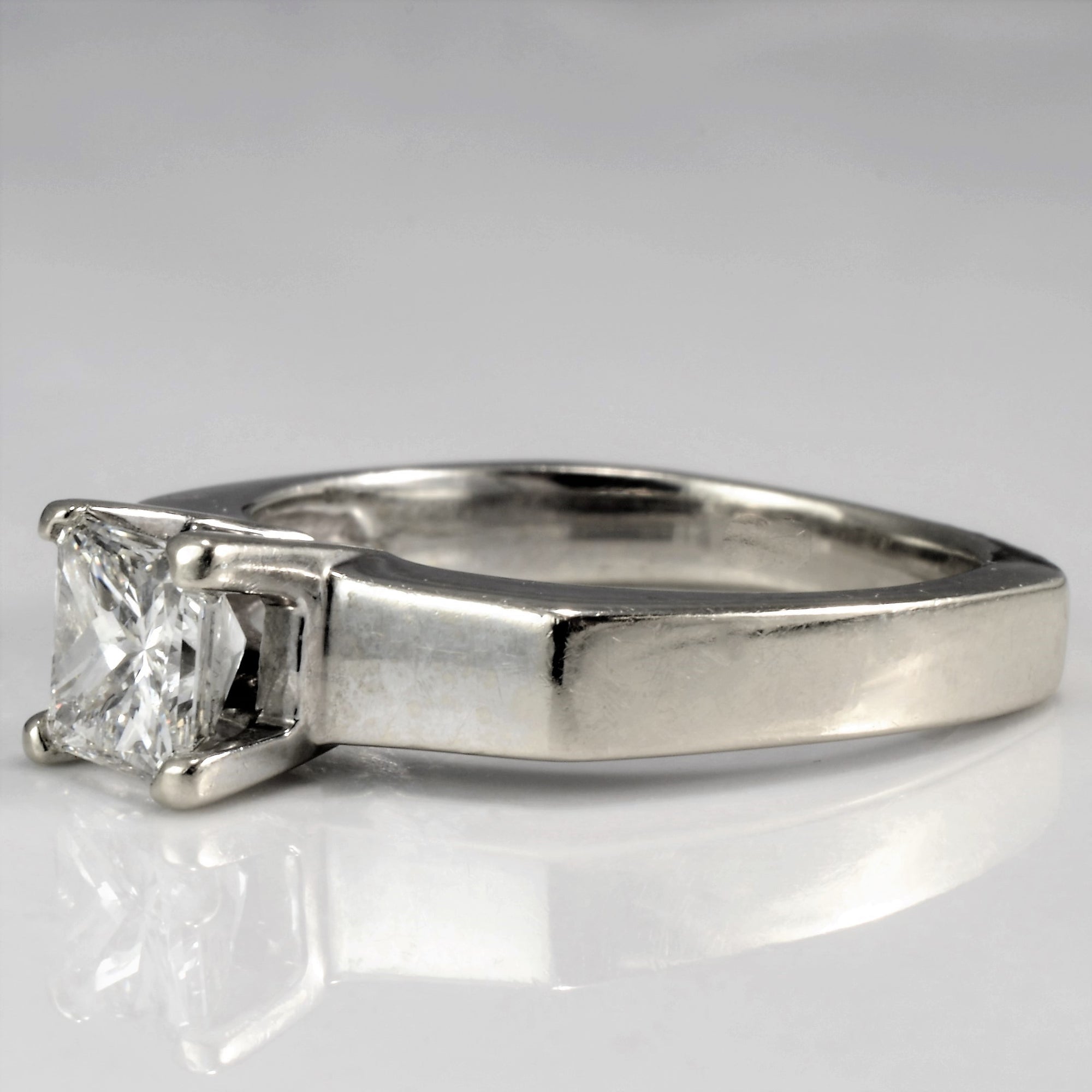 Solitaire Princess Diamond Engagement Ring | 0.73 ct, SZ 6 |