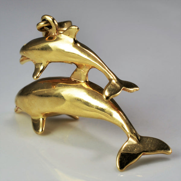 Mother & Baby Dolphin Pendant