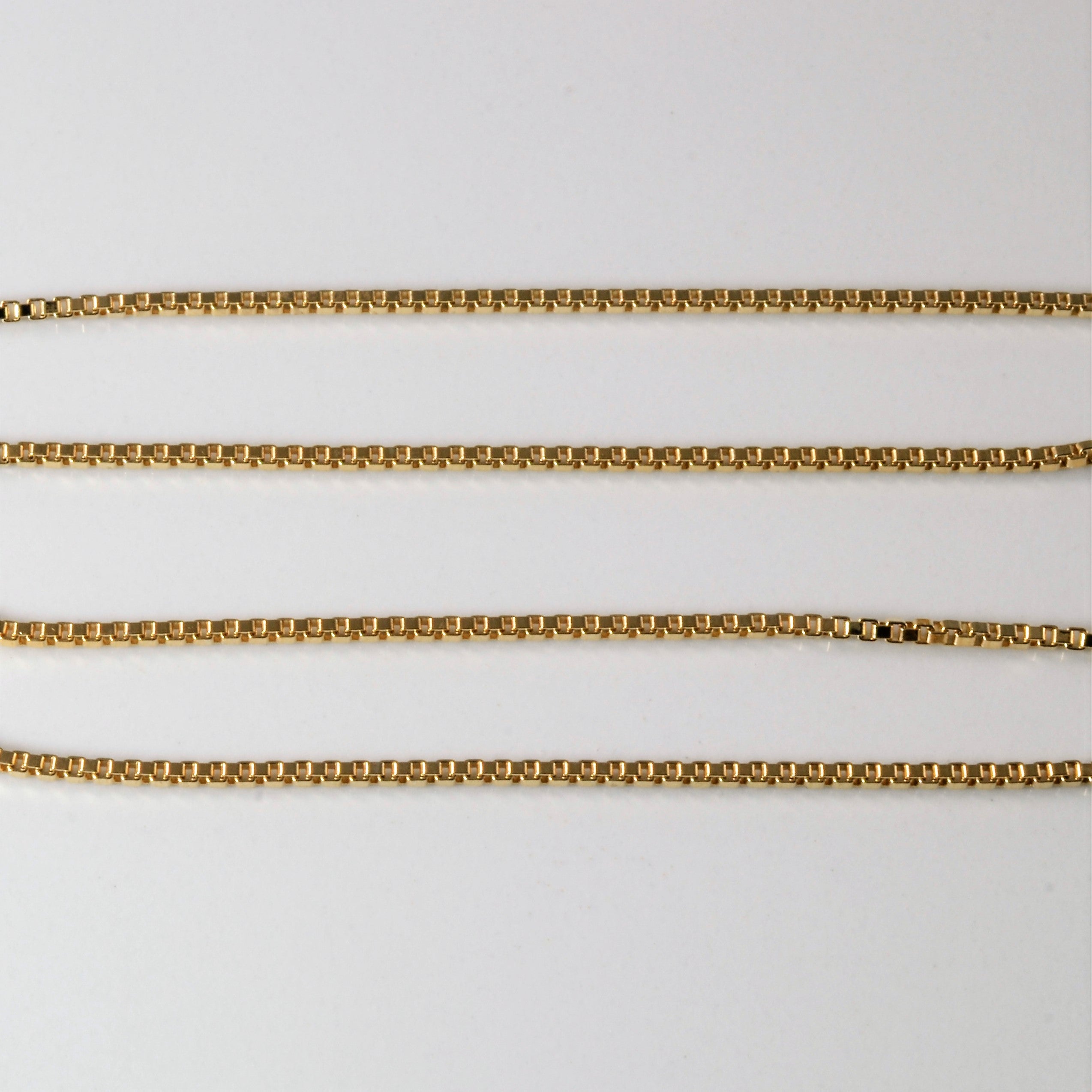 10k Yellow Gold Box Chain | 16" |
