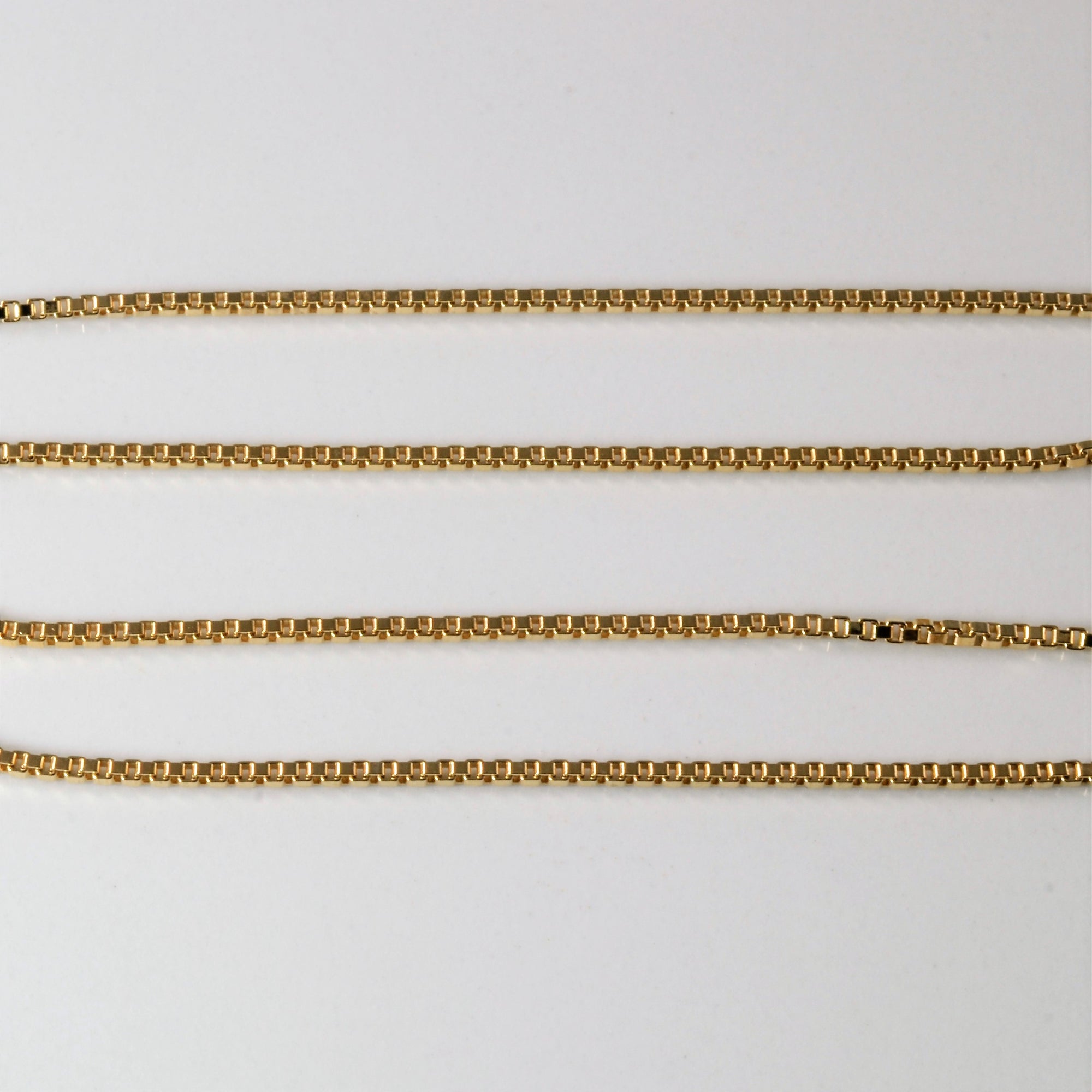 10k Yellow Gold Box Chain | 16