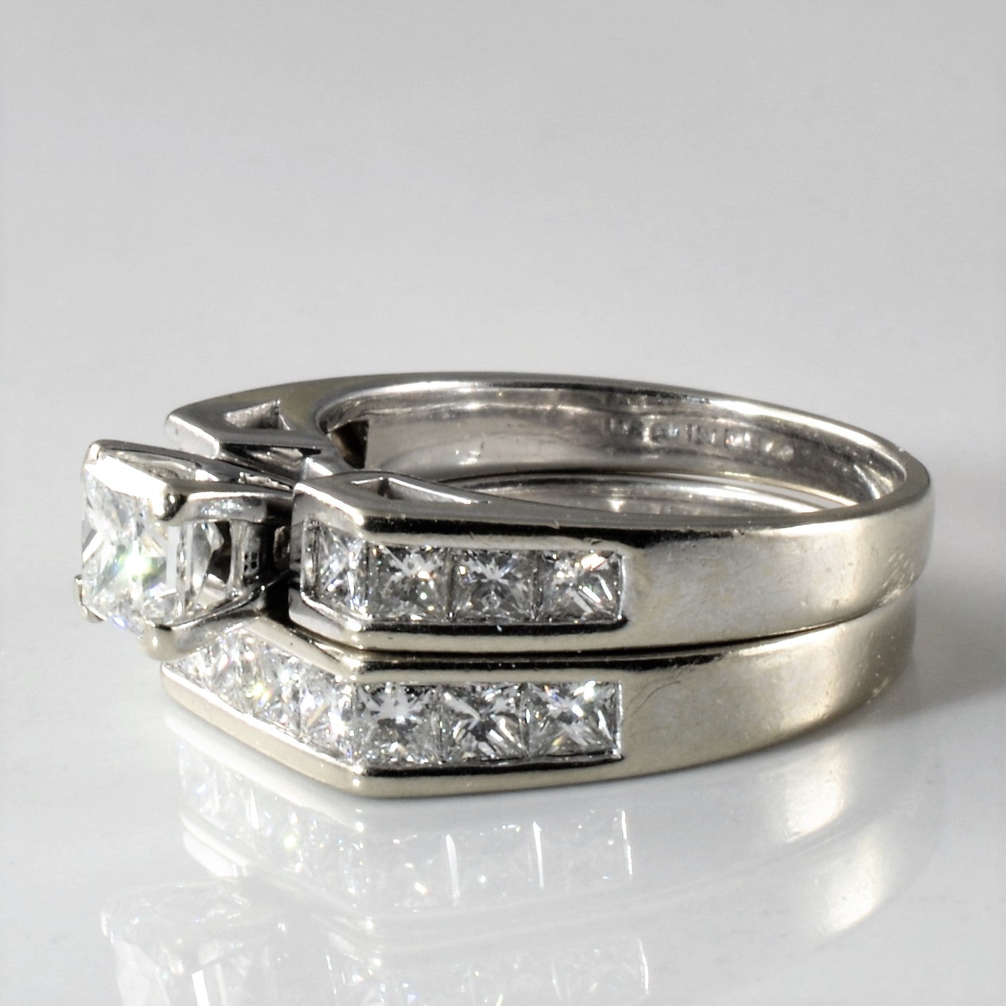 Princess Diamond Wedding Set | 1.50ctw | SZ 5 |