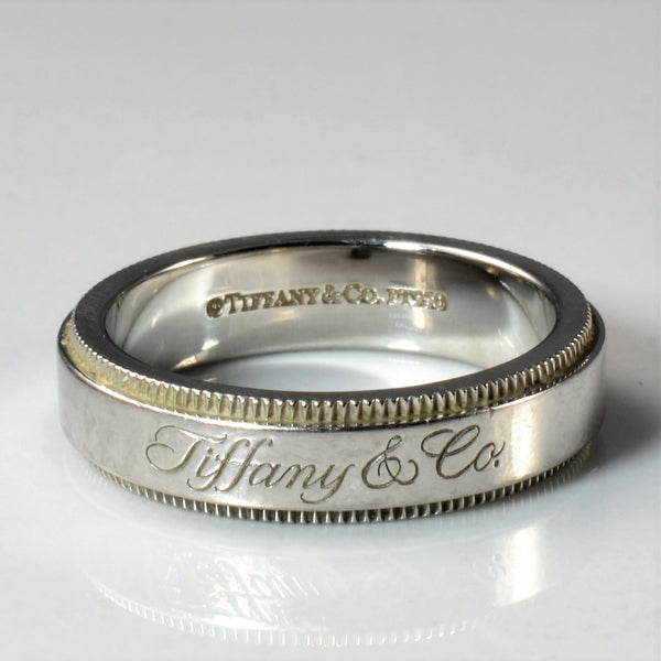 Band 4mm Tiffany Milgrain Wedding Band Ring Tiffany Together