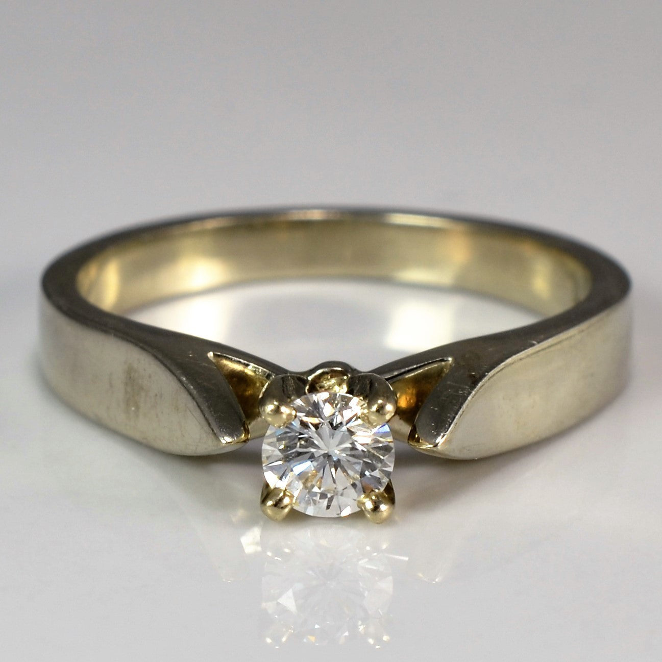 Classic Tapered Solitaire Engagement Ring | 0.24 ct, SZ 7 |