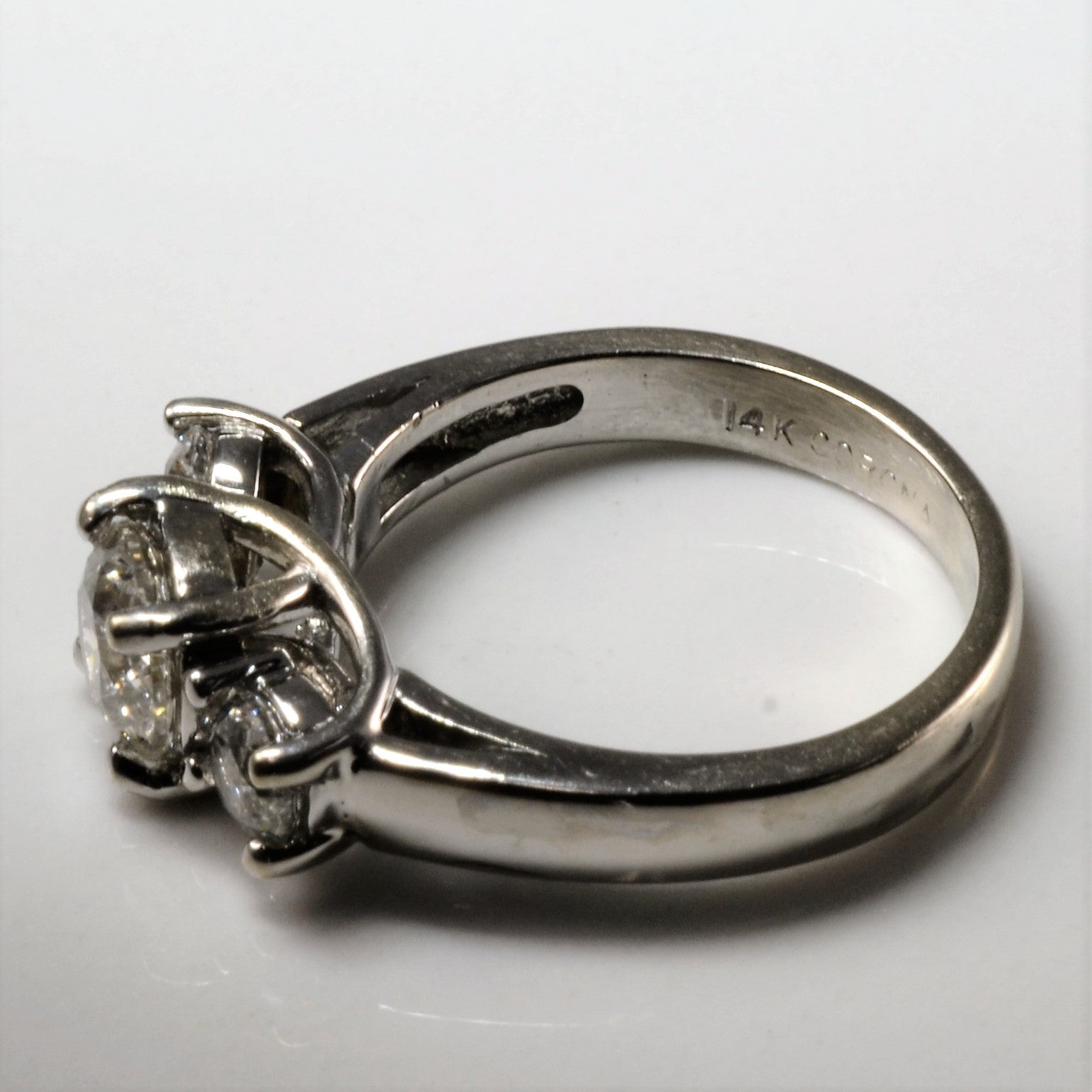 Three Stone Diamond Engagement Ring | 1.48ctw | SZ 5.75 |