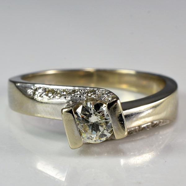 Twisted Bypass Engagement Ring | 0.50 ctw, SZ 7.25 |
