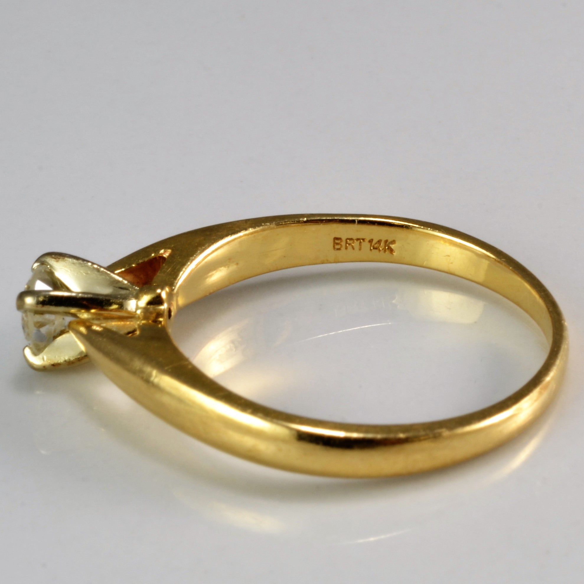 Prong Set Solitaire Diamond Engagement Ring | 0.23 ct, SZ 5 |