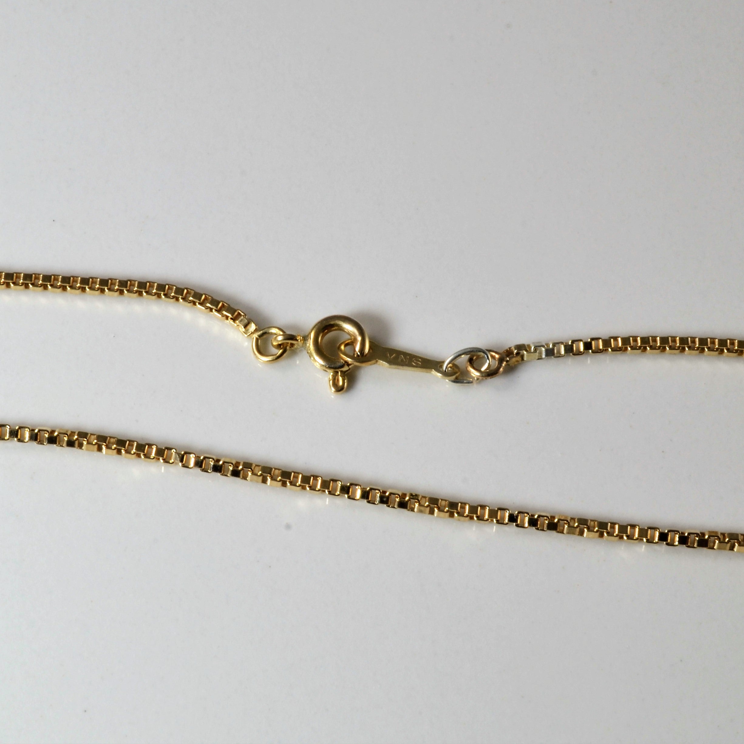 10k Yellow Gold Box Chain | 16" |