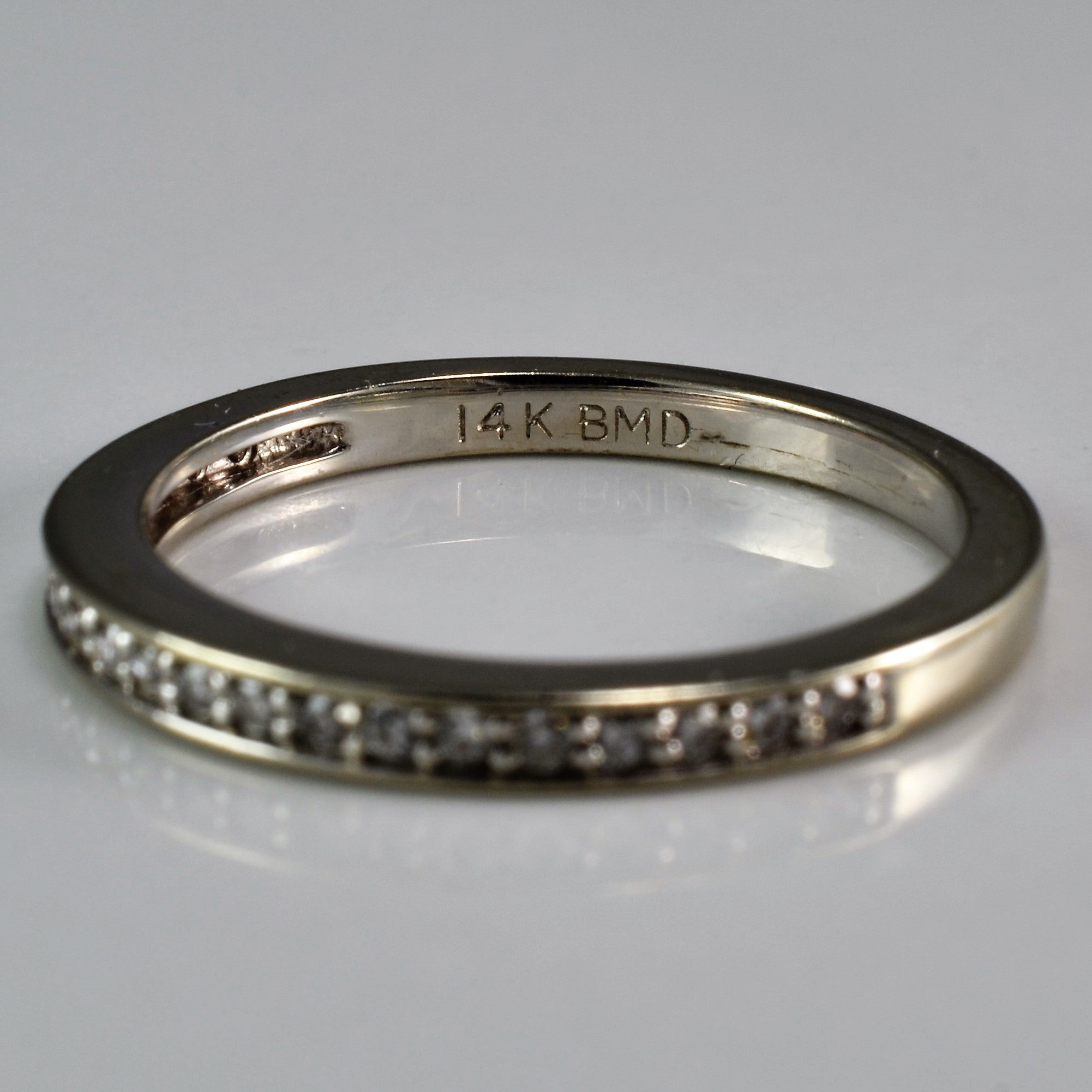 Classic White Gold Diamond Wedding Band | 0.10 ctw, SZ 6 |