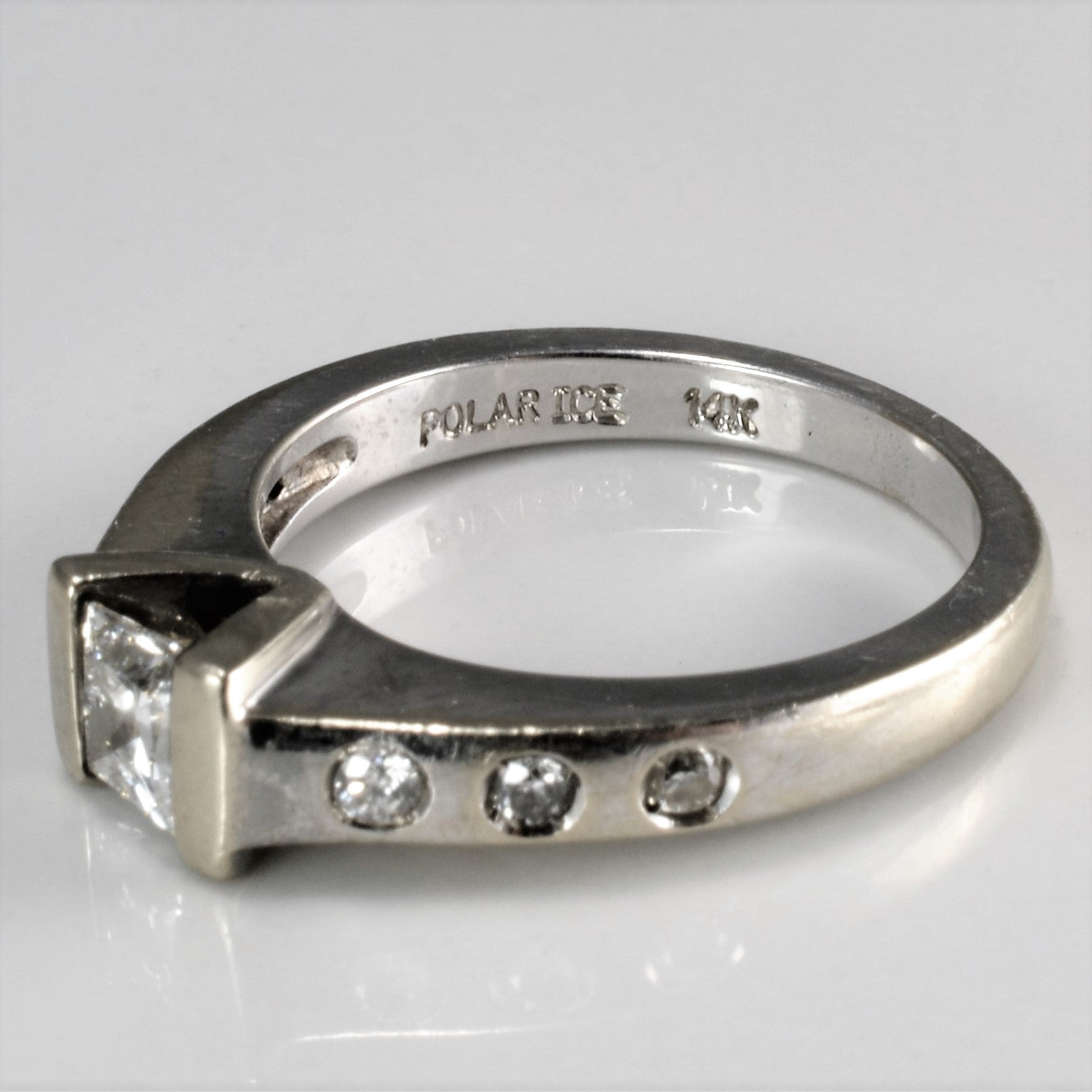 Tapered Canadian Diamond Engagement Ring | 0.60 ctw, SZ 6.5 |