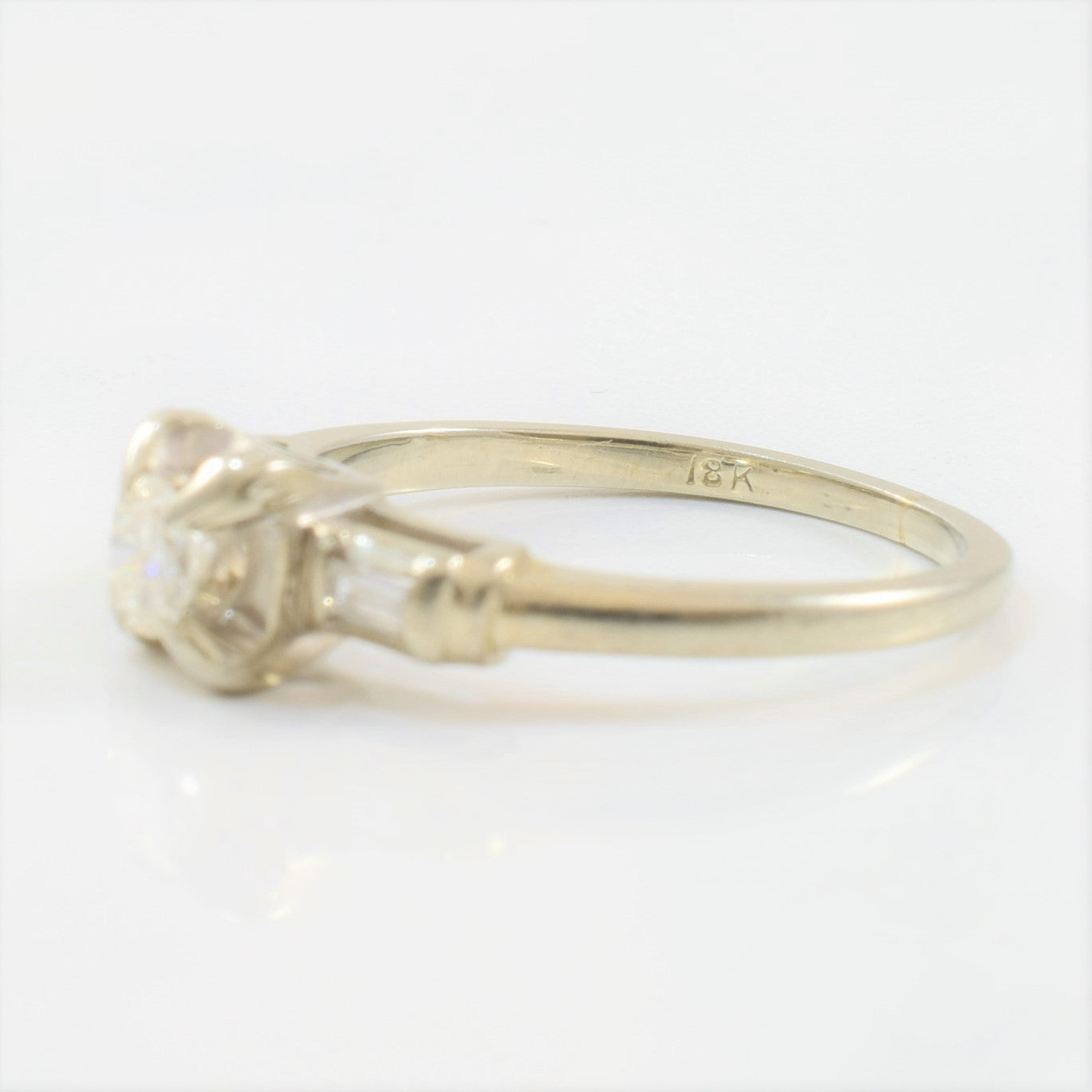 Courtship' Early 1930s Three Stone Engagement Ring | 0.25ctw | SZ 6.25 |