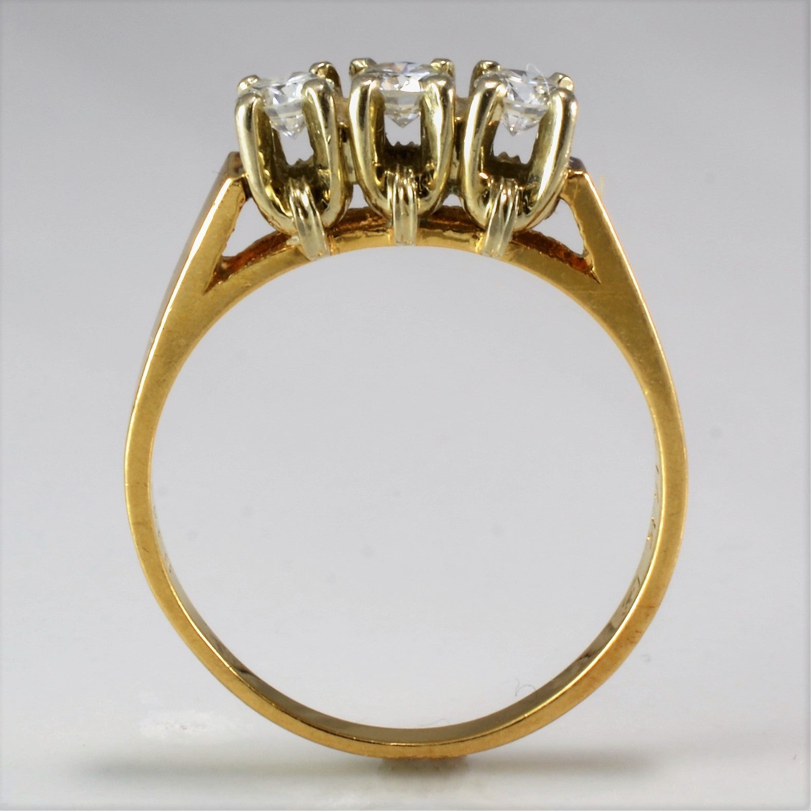 Three Stone Diamond Ring | 0.43 ctw, SZ 6.25 |